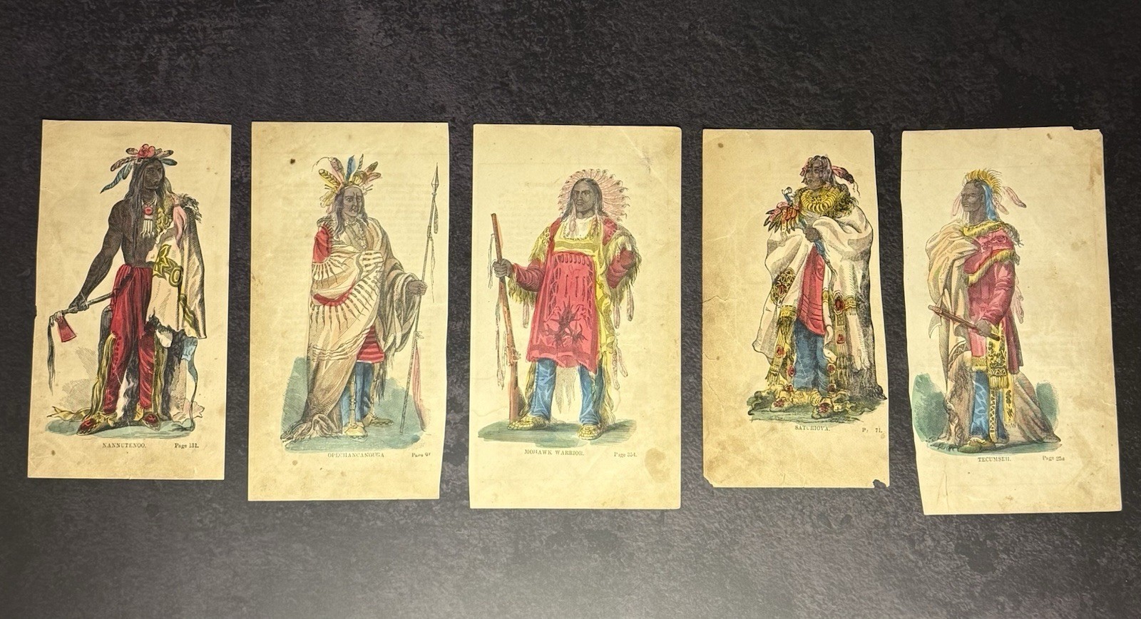 These Are Wonderful Steel Engravings That Have Been Hand painted Around 1815