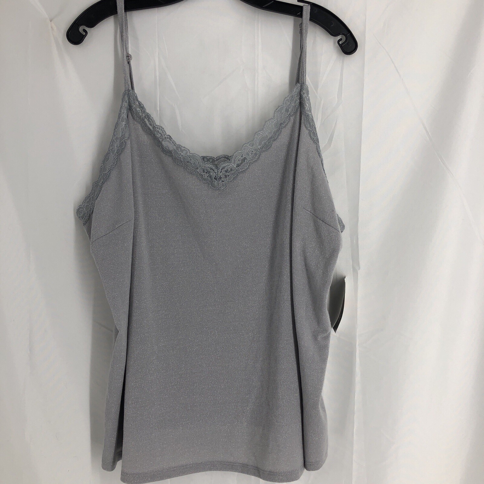 NWT INC International Concepts Lace-Trim Sparkle Camisole Top ONLY - 3X NWT INC International Concepts Lace-Trim Sparkle Camisole Top ONLY - 3X