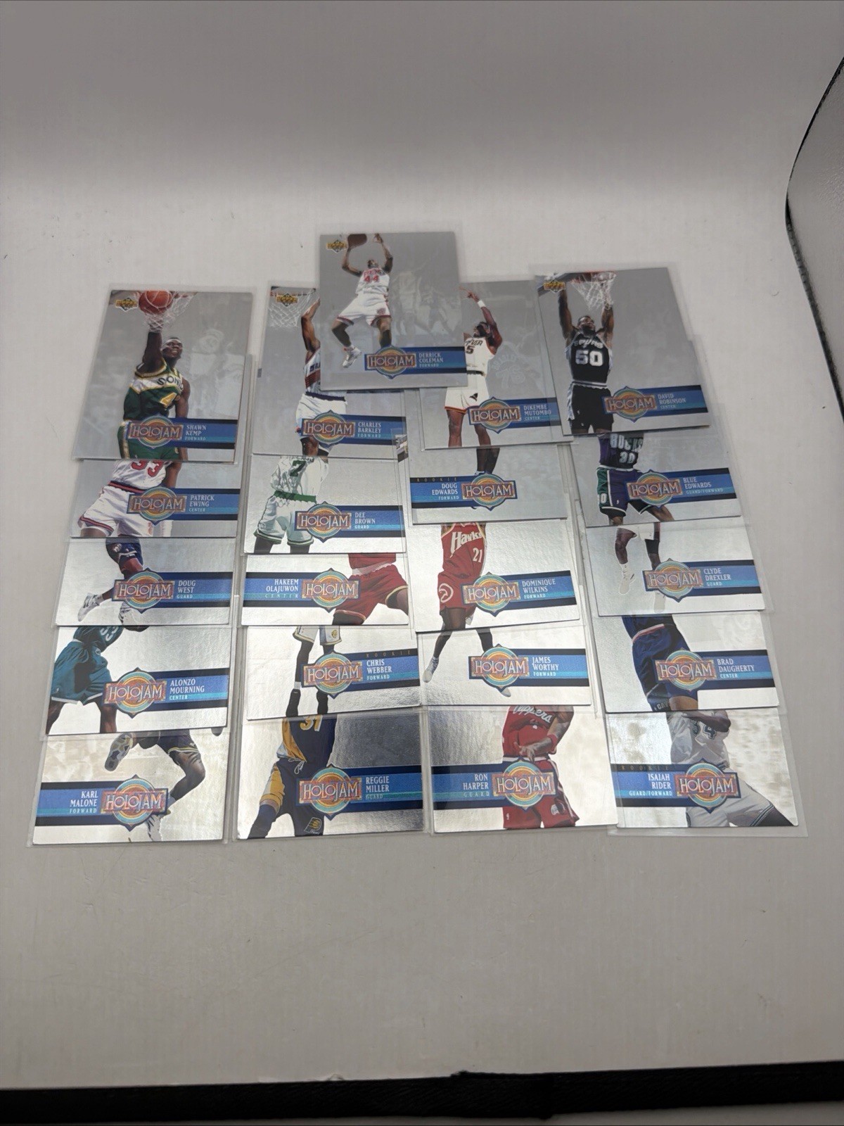 1993-94 Upper Deck Holojam Partial Set 21 Card Lot Barkley Kemp Hakeem Malone
