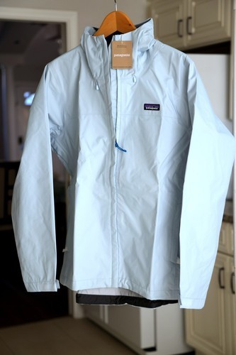 Patagonia Torrentshell 3L Rain Hooded Jacket Women\'s Large Icy Blue