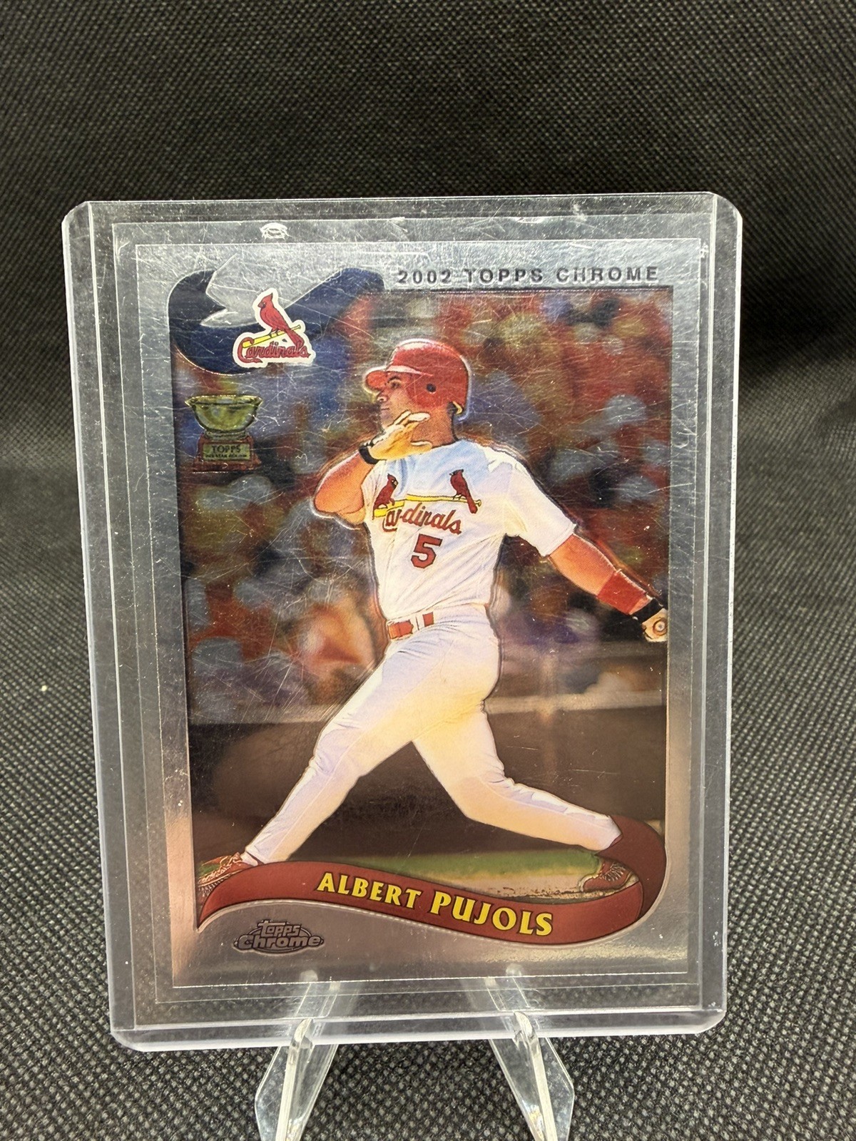 2002 Topps Chrome Albert Pujols #160 Rookie Cup Cardinals 2nd Year Raw 2002 Topps Chrome Albert Pujols #160 Rookie Cup Cardinals 2nd Year Raw