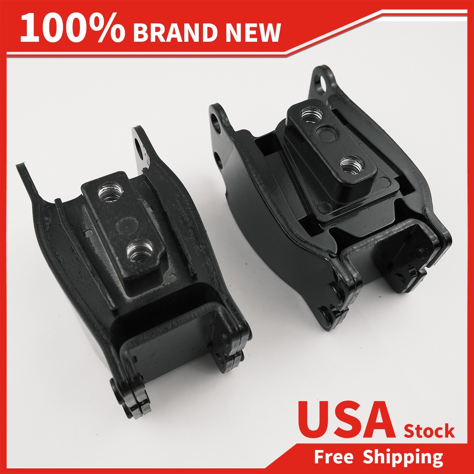 2PCS Front & Rear Isolators Engine Motor Mount for Harley Davidson 1991-17 Dyna