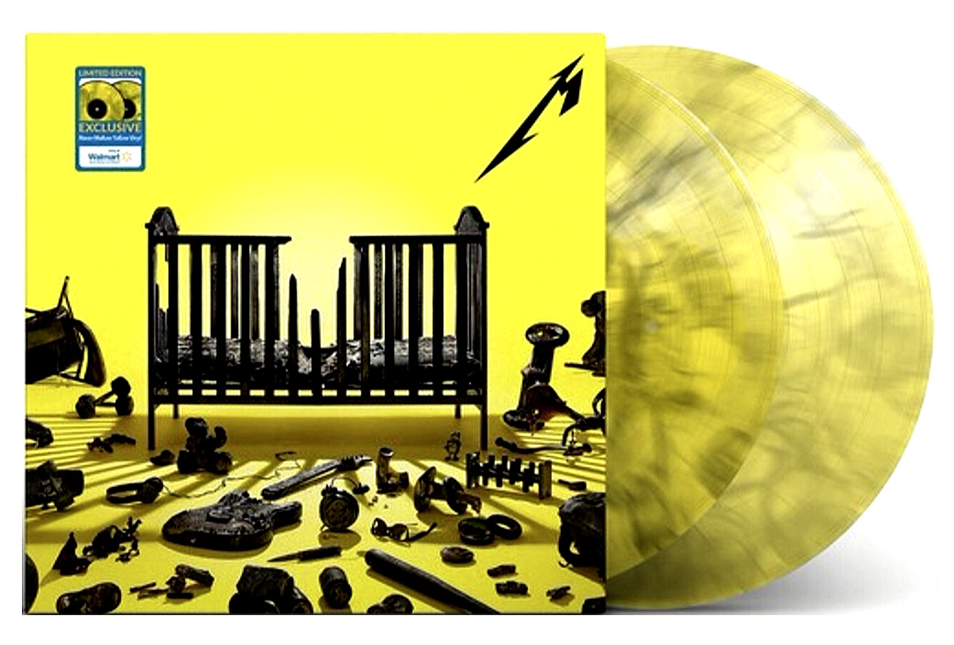 Metallica 72 Seasons 2LP Limited Yellow & Black Swirl Color Vinyl Download New