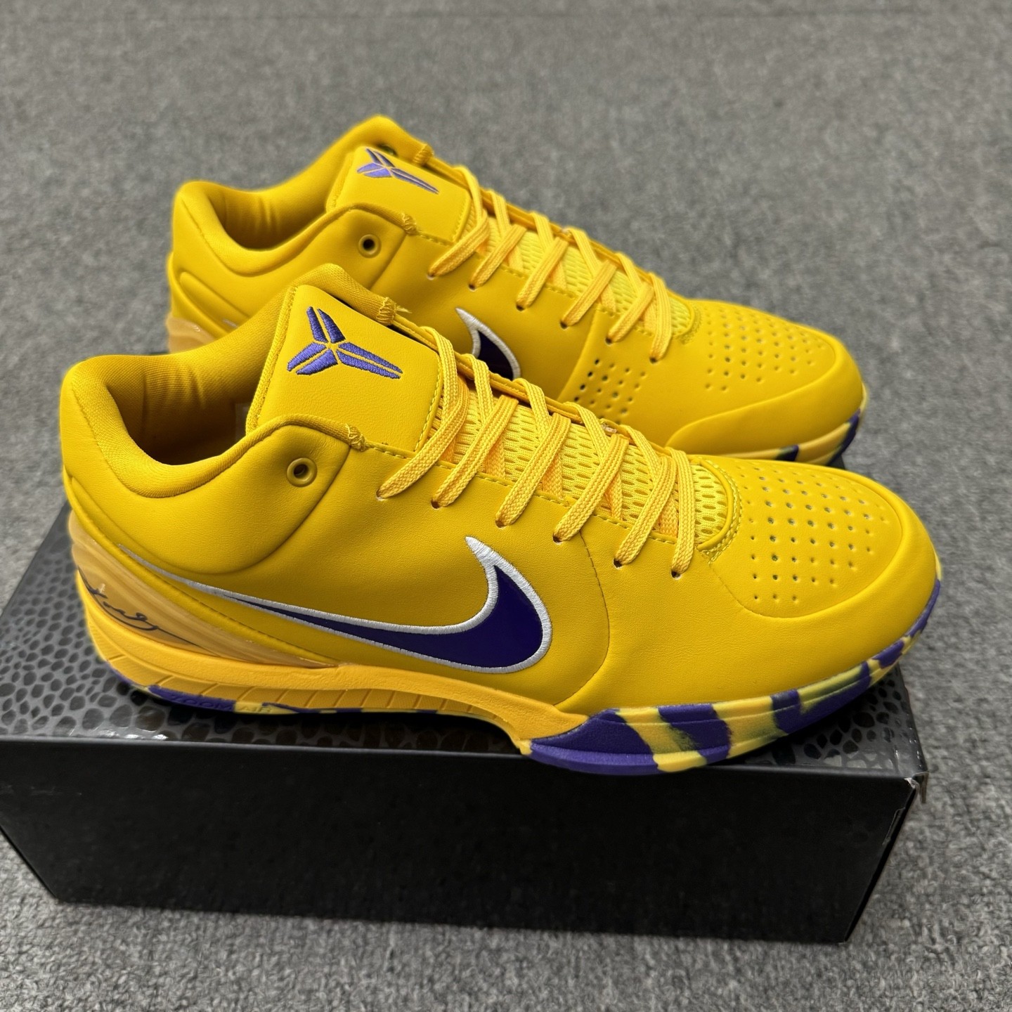 IM4325-700 New Kobe 4 Protro Draft Day Lakers Yellow Men's Size 7-12