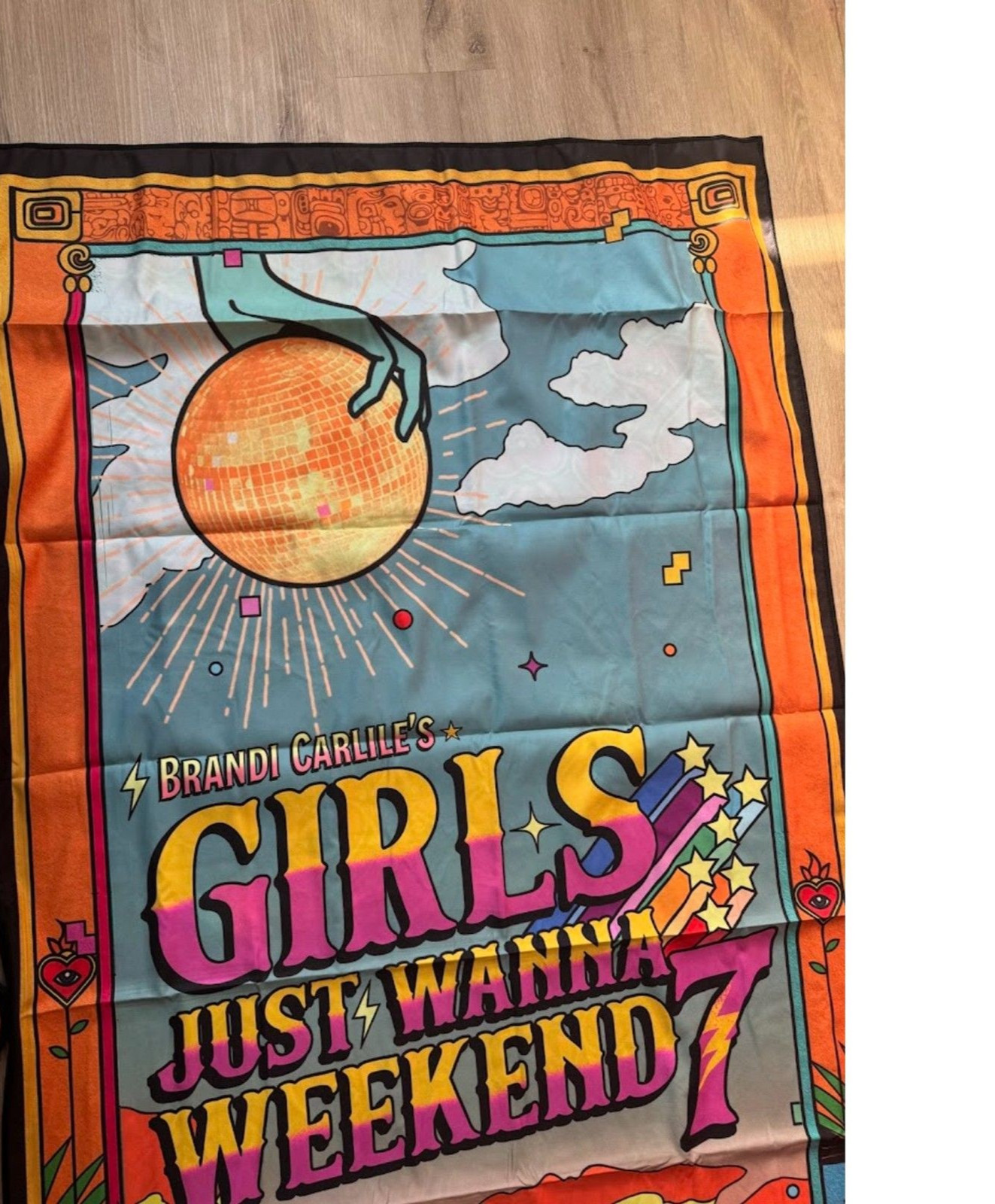 Brandi Carlisle Towel Reversible Towel w/ Travel Pouch 