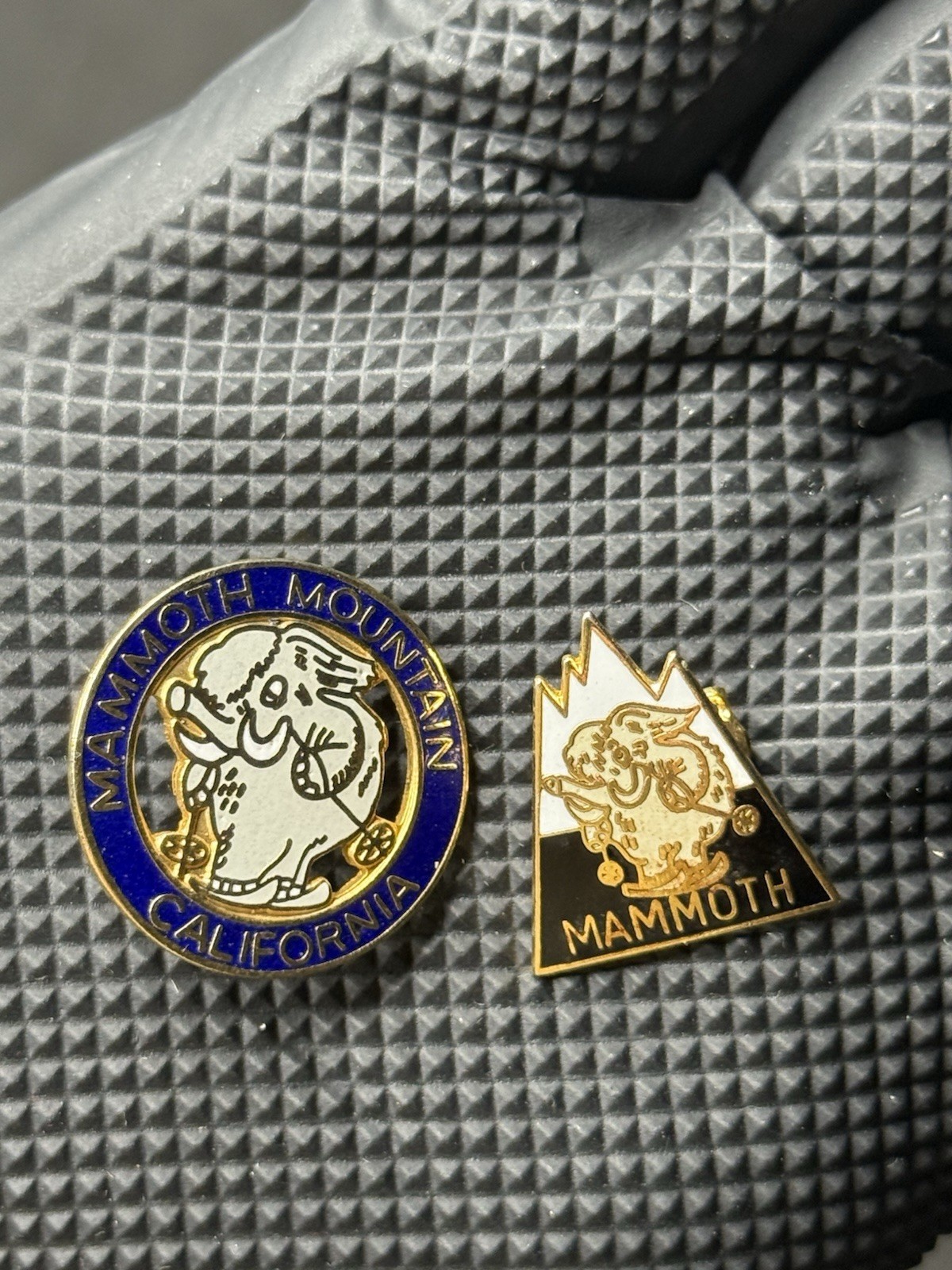 Vintage 1979 Mammoth Mountain California Elephant Ski Pin Lot: 2 Pieces