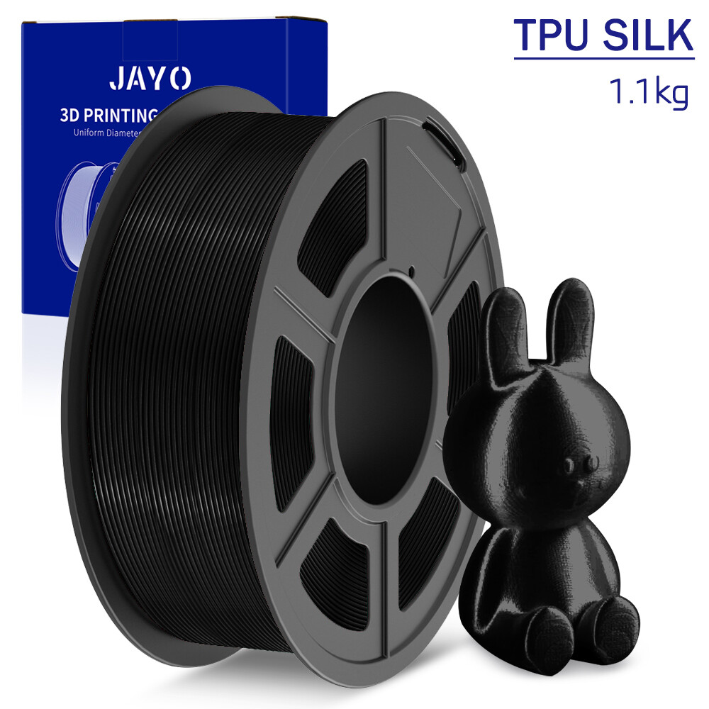 JAYO 1.1KG TPU SILK 98A 1.75mm Filament Flexible 3D Printer SILK Texture Smooth JAYO 1.1KG TPU SILK 98A 1.75mm Filament Flexible 3D Printer SILK Texture Smooth
