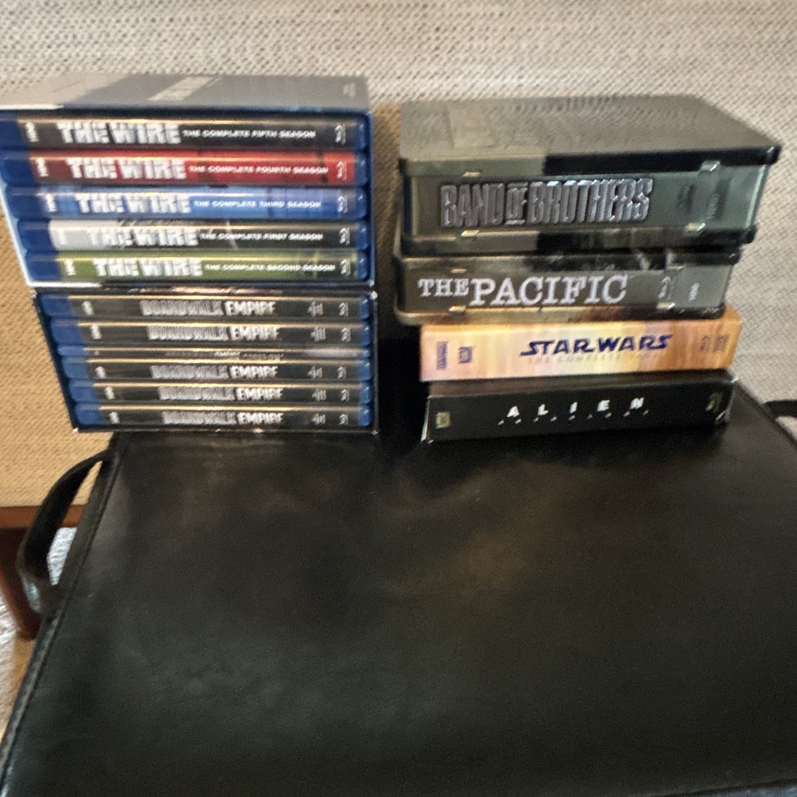 Band of Brothers, The Pacific, Boardwalk Empire, The Wire, Alien and Star Wars.