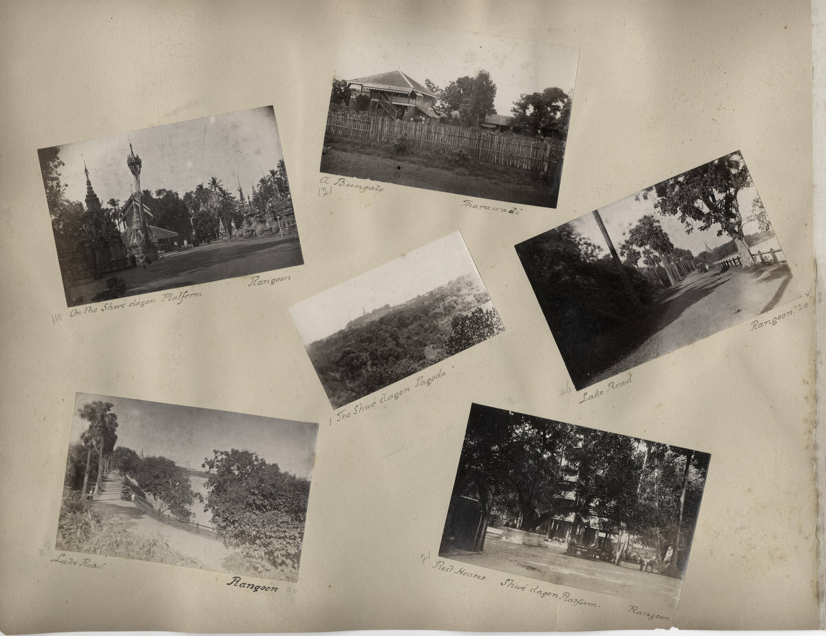 c.1870's PHOTO BURMA - VARIOUS SCENES 12  PRINTS RANGOON PROME