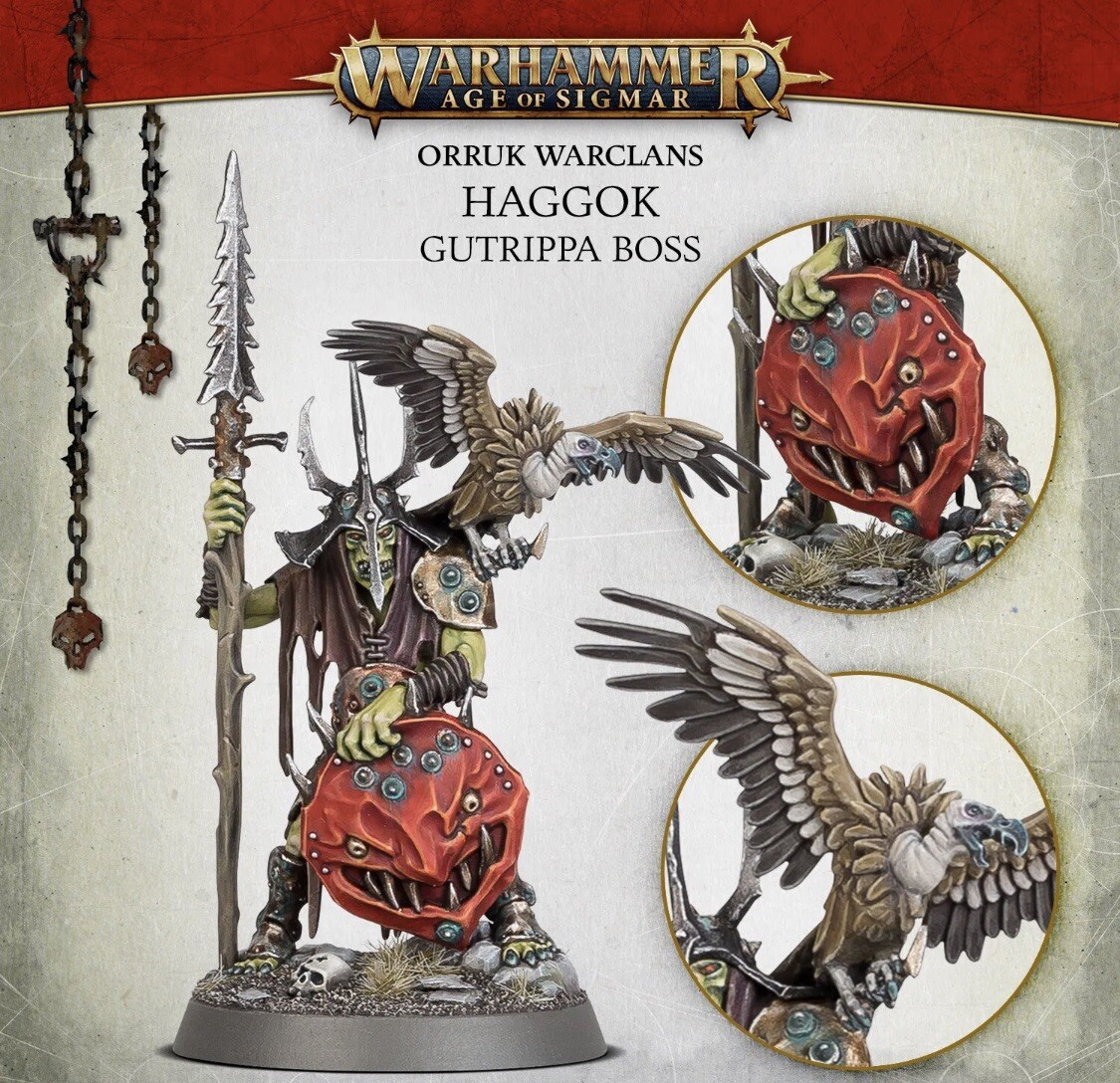 Warhammer AoS Orruk Warclans Haggok - Gutrippa Boss Store Anniversary - NIB
