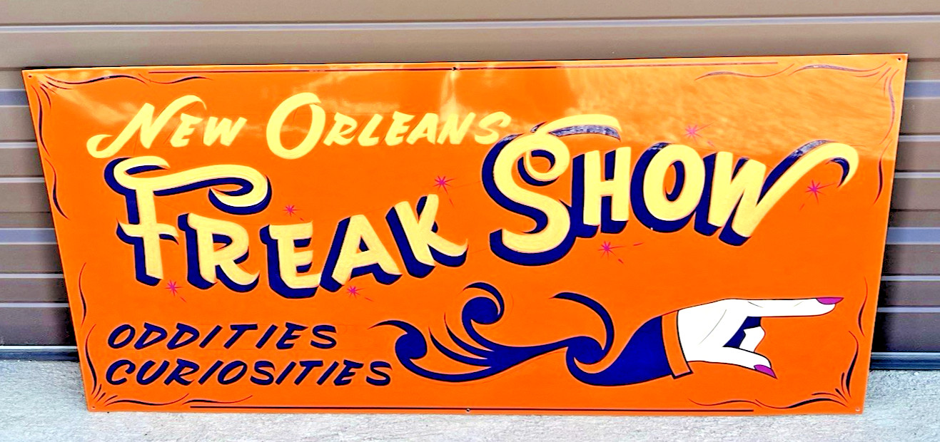 ORDER A PERSONALIZED HAND PAINTED FREAK SHOW SIGN Oddities Circus Park FAIR ART