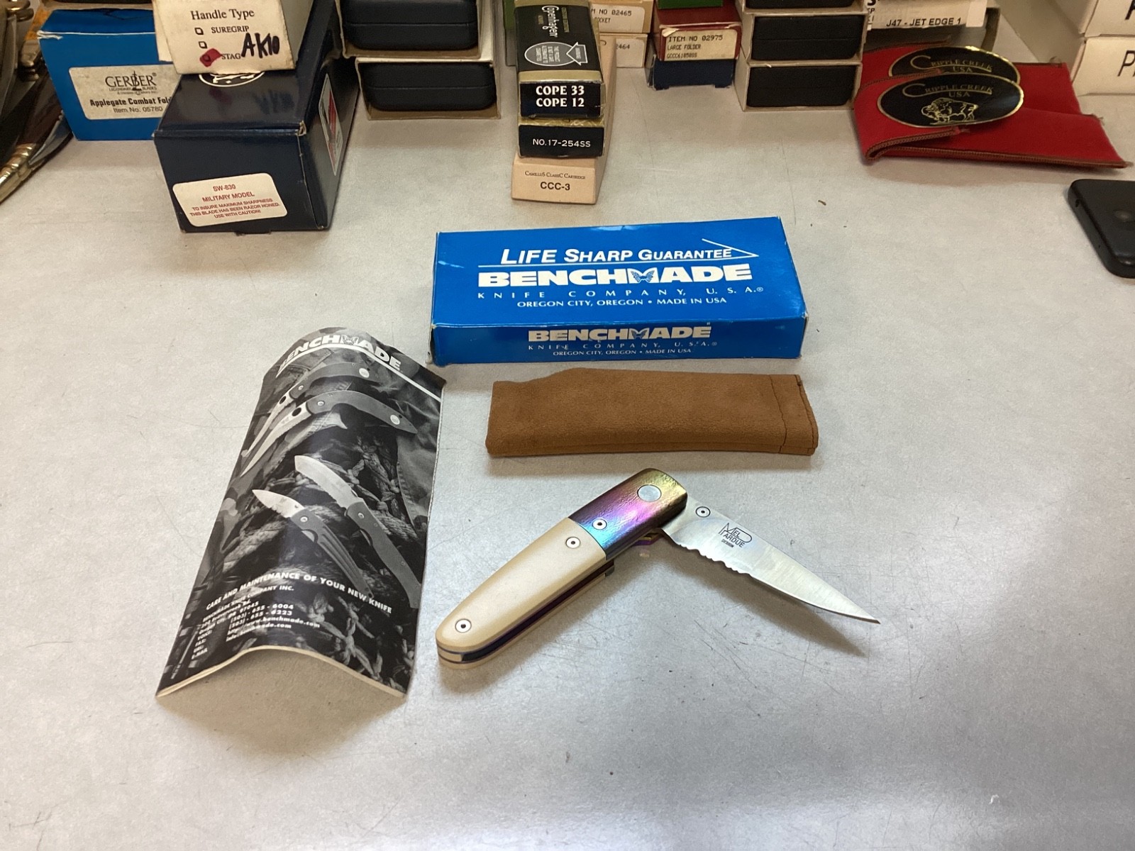 Benchmade 850S Mel Pardue Design *ULTRA RARE* *New In Box With Papers* Benchmade 850S Mel Pardue Design *ULTRA RARE* *New In Box With Papers*