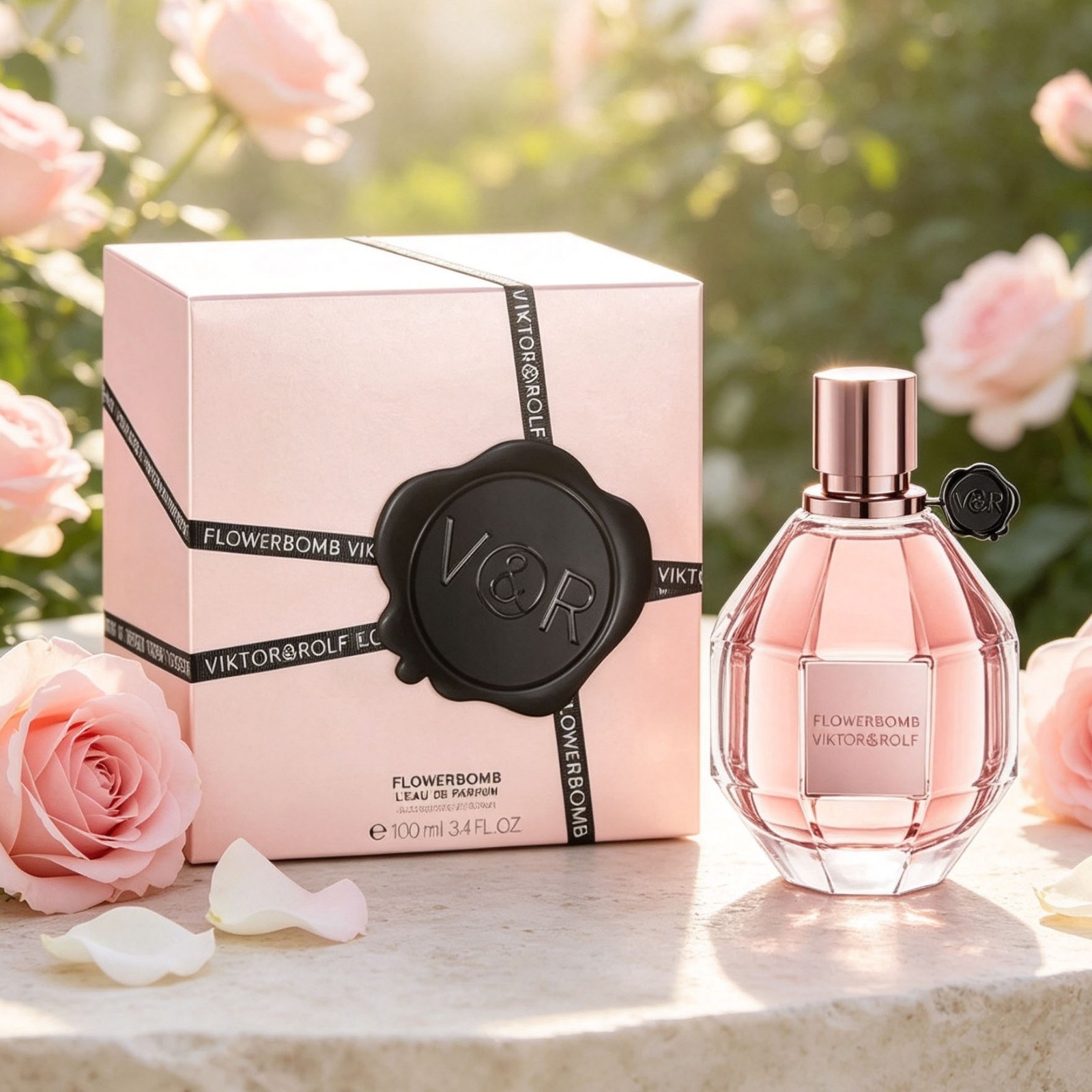 Flowerbomb by Viktor Rolf 3.4 oz L\'Eau De Parfum Spray New Factory Sealed in Box