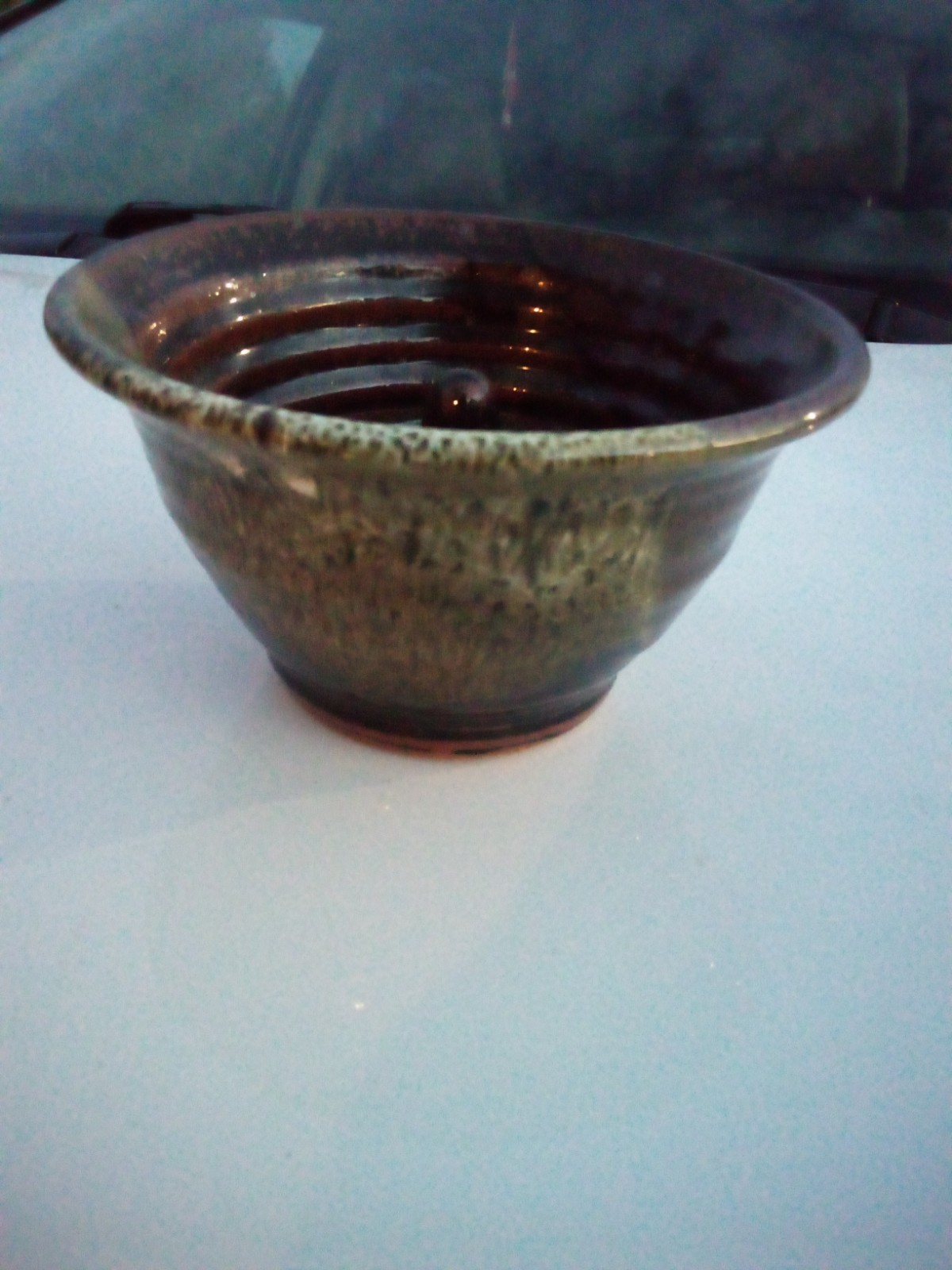Handmade Studio Brown Pottery Lemon Juicer Bowl 5\