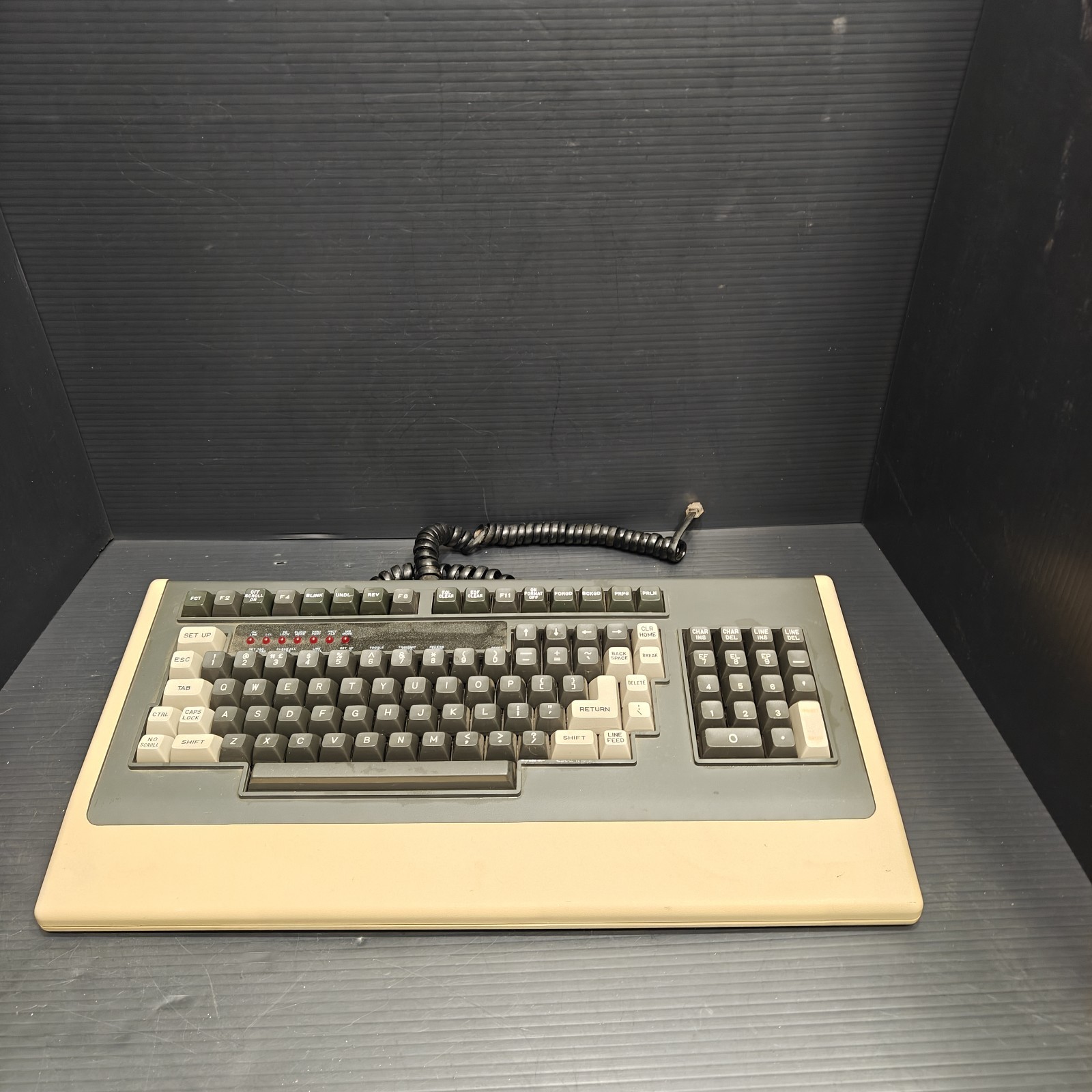 Vintage TeleVideo Model 950 Terminal Keyboard Early 1980s Untested w/ Cable