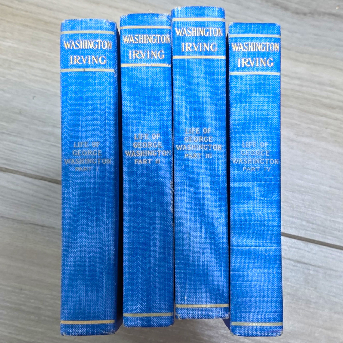 Washington Irving Life of George Washington 4 Vol Set Illus HC Collier NY 1904