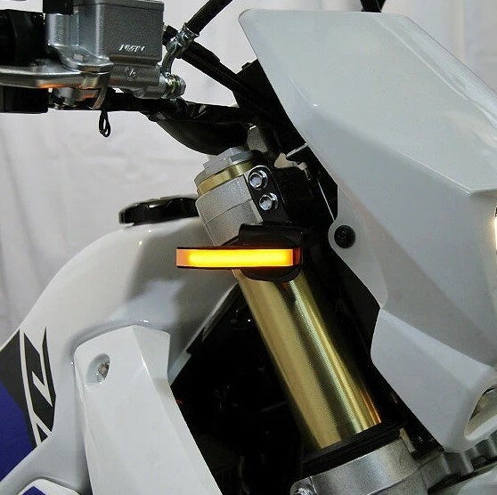 New Rage Cycles LED Front Turn Signals Amber #DRZ-400-FB for Suzuki DRZ400