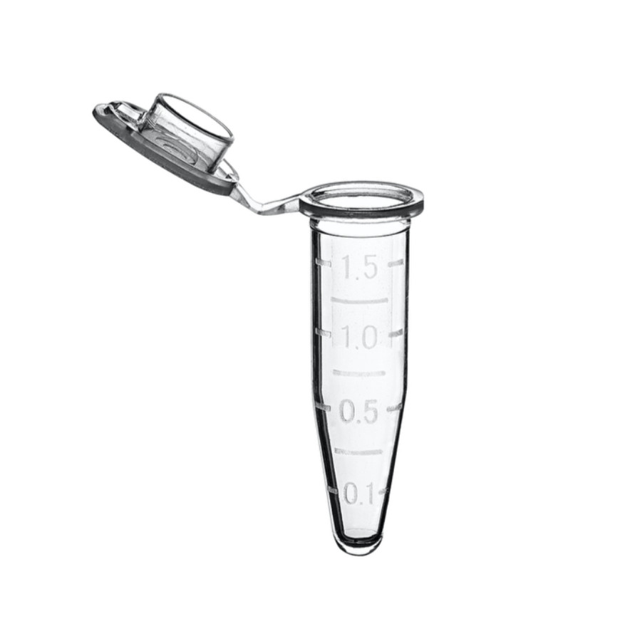 HDA Microcentrifuge Tube 1.5ml with Snap Cap Polypropylene Graduated Pack of 500