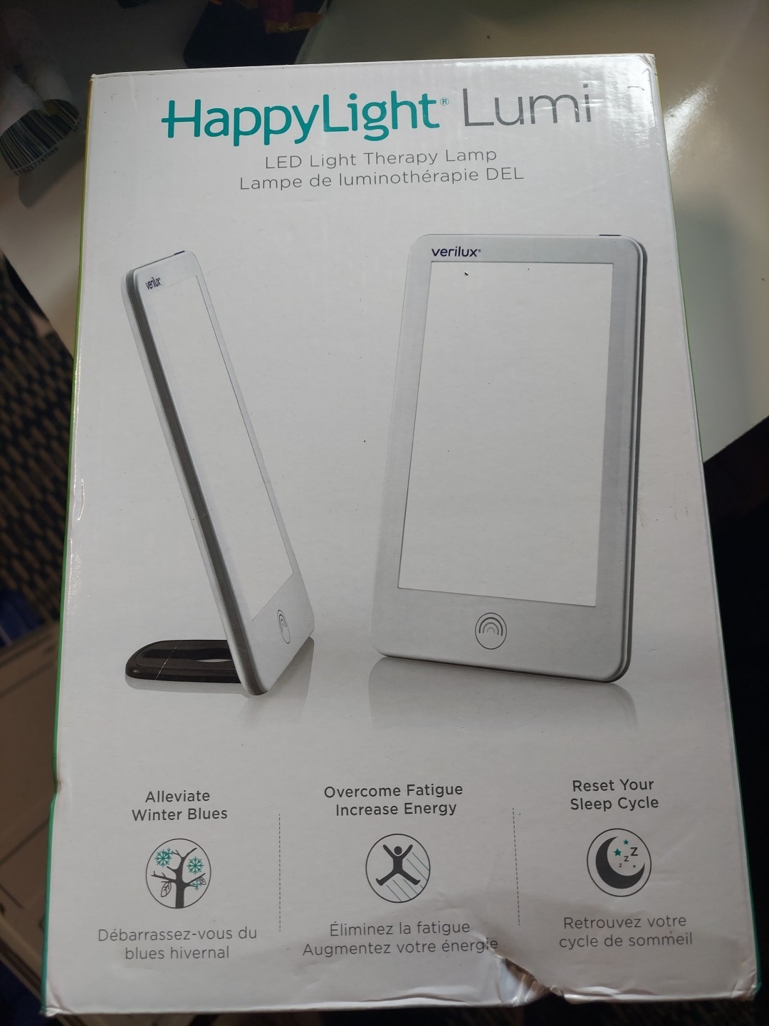 Open Box HappyLight Lumi UV-Free LED Therapy Lamp 10,000 Lux White No Stand Open Box HappyLight Lumi UV-Free LED Therapy Lamp 10,000 Lux White No Stand