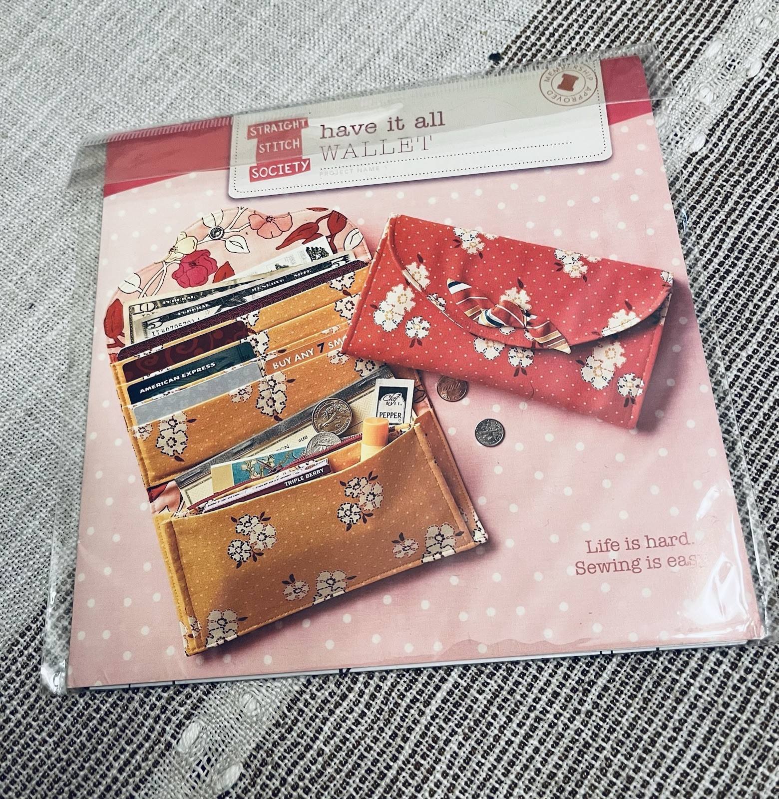 Straight Stitch Society Have It All Wallet Sewing Pattern Zipper Uncut 2010s Straight Stitch Society Have It All Wallet Sewing Pattern Zipper Uncut 2010s