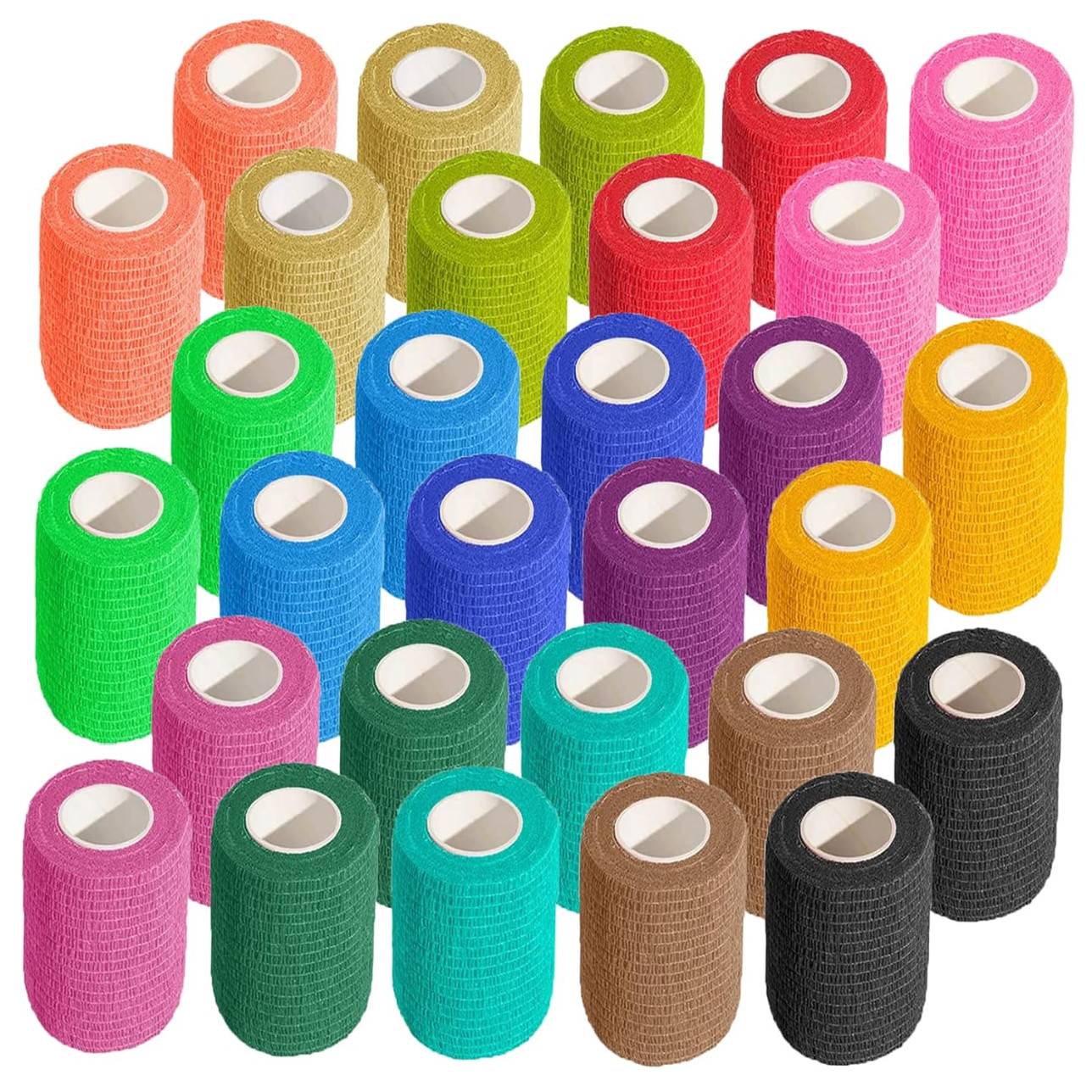 Self-Adherent Cohesive Bandage Rolls, 3\