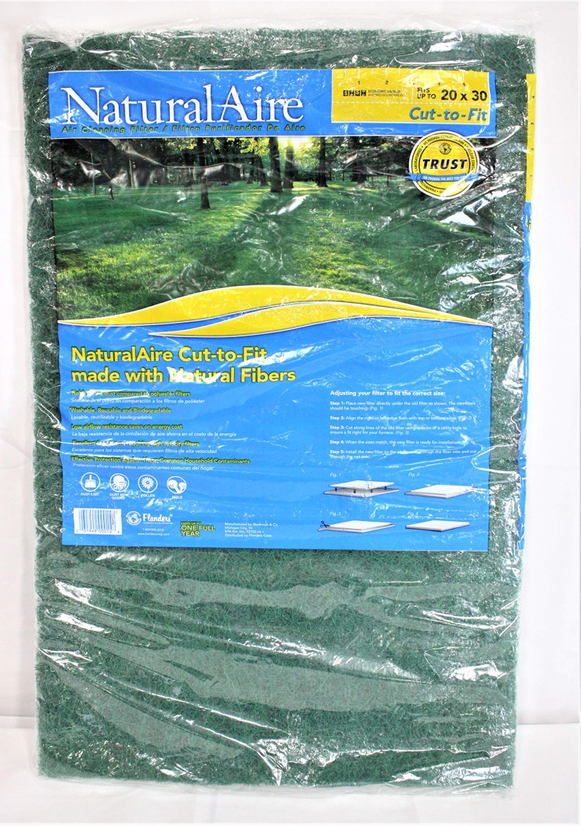 The Flanders Natural Aire filter, Fits up to 20 X 30, cut-to-fit