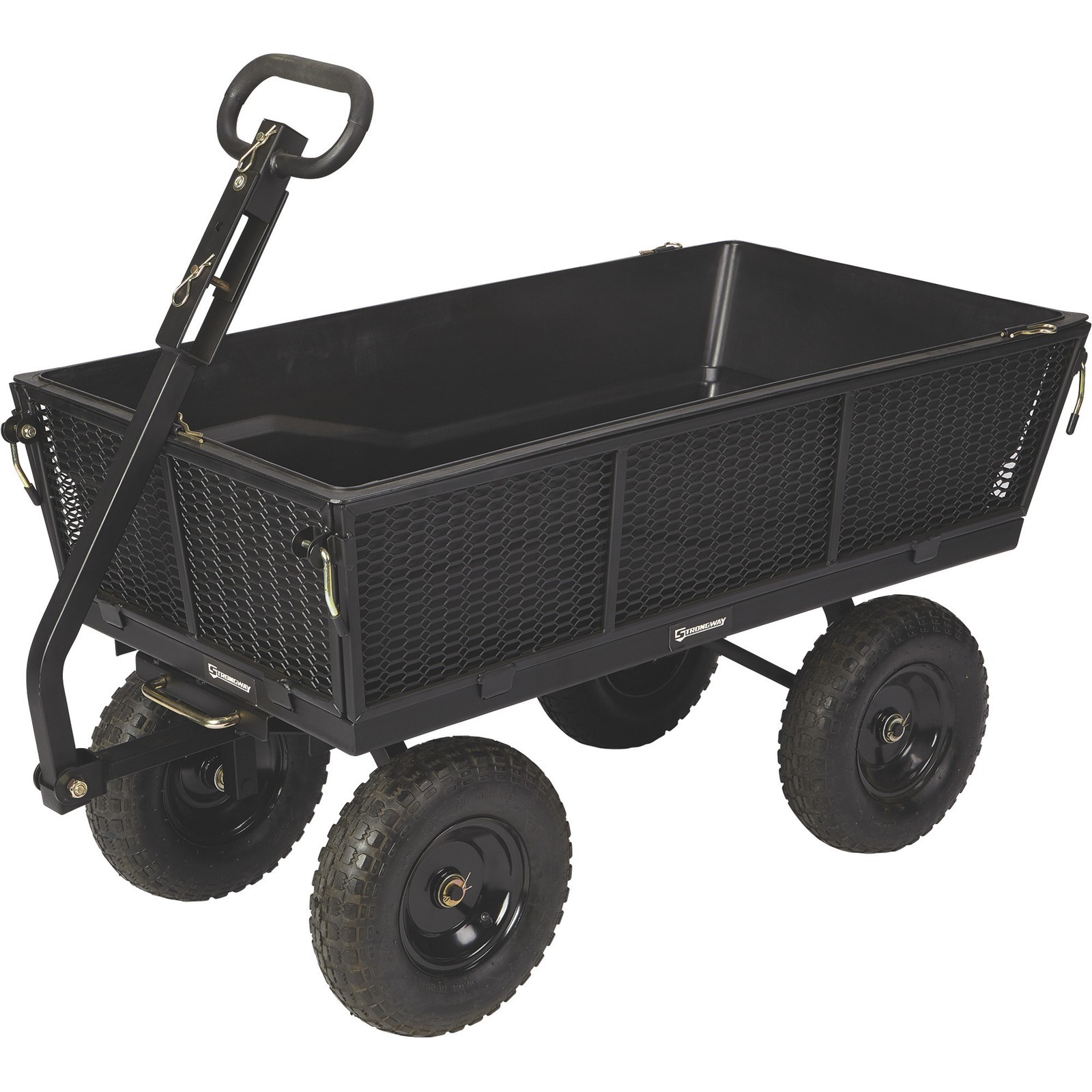 Strongway Steel Dump Cart With Removable Liner 1200-Lb. 9 Cu. Ft. Capacity