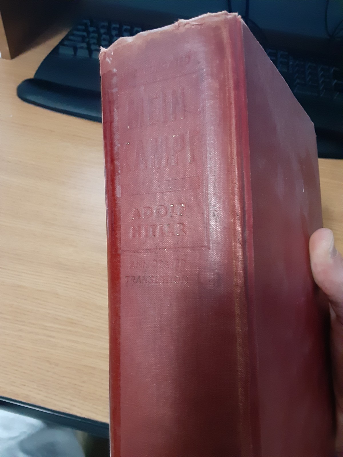 Mein Kampf by Adolf Hitler, 1939, Unabridged & Fully Annotated, Houghton Mifflin