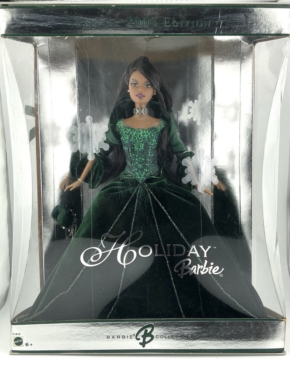 Mattel African American 2004 Holiday Barbie Doll Special Edition B5849