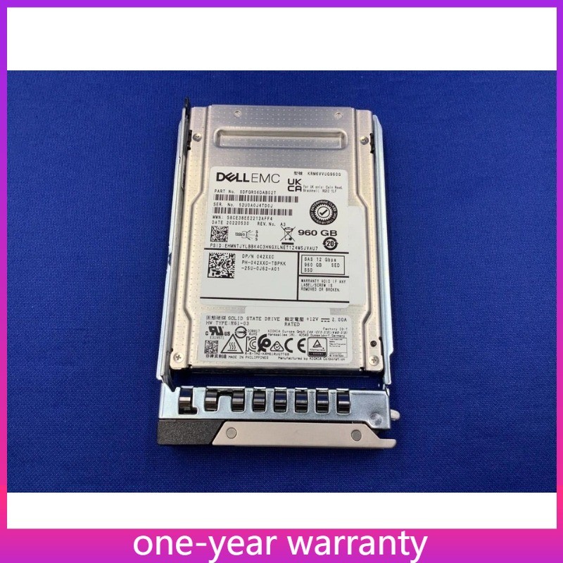  42XXC 042XXC Dell 960GB 12Gbps SAS Mix Use TLC 2.5\'\' SSD KRM6VVUG960G 14G KIT