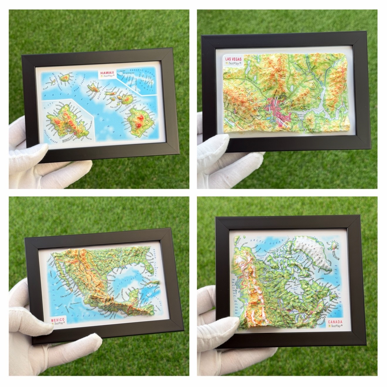 Huge Wholesale Inventory 11,000+ New Framed 3D Relief Maps 24 Designs ⭐