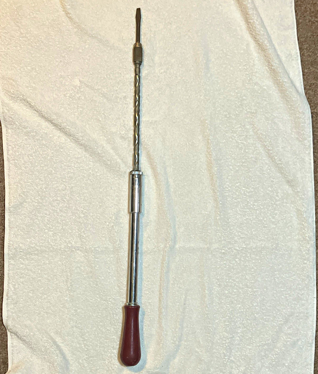 J.H. Williams - Stanley 131A Spiral Shaft Push Drill/ Screwdriver  131A 25 Inch
