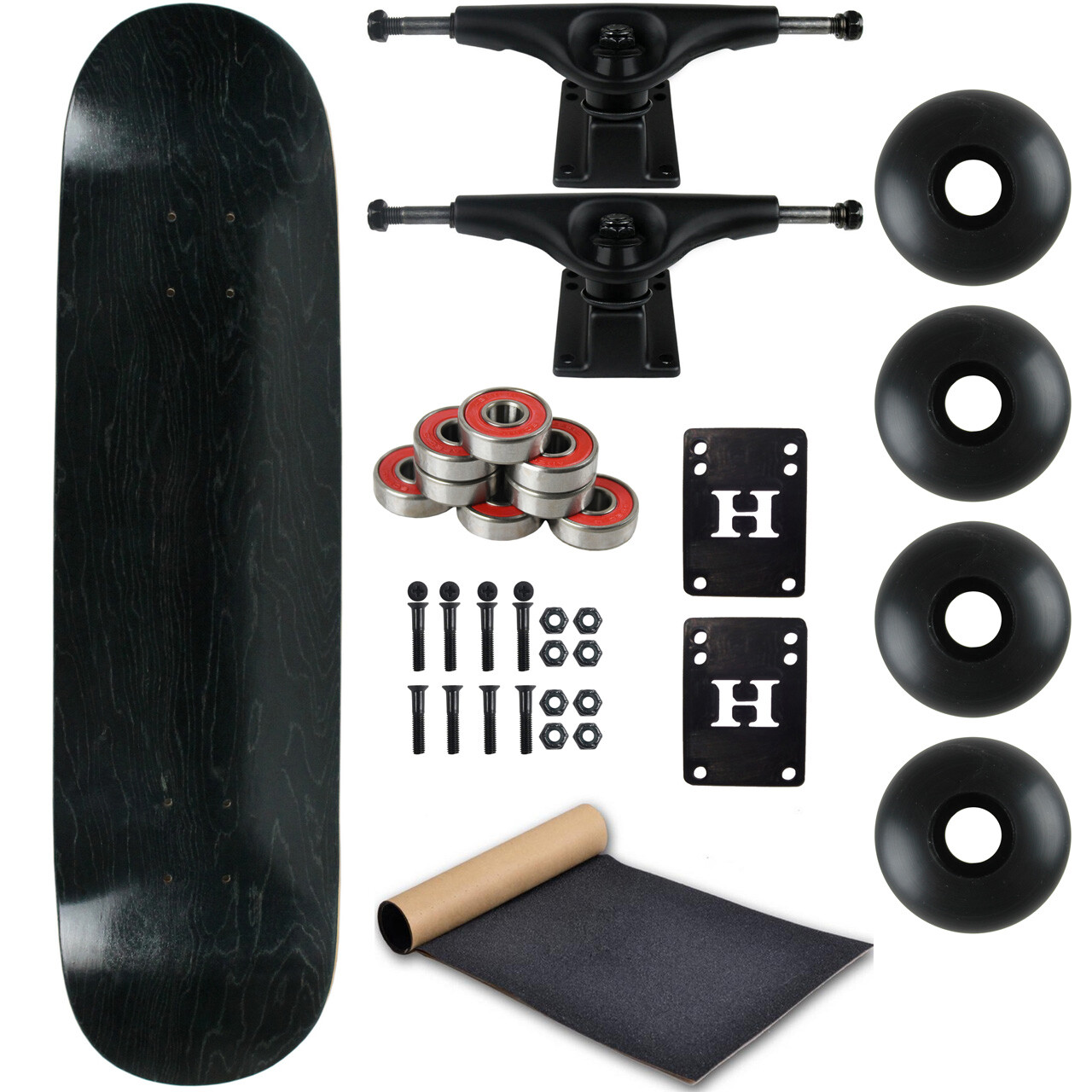 Moose Complete Skateboard Stain Black 8.5\