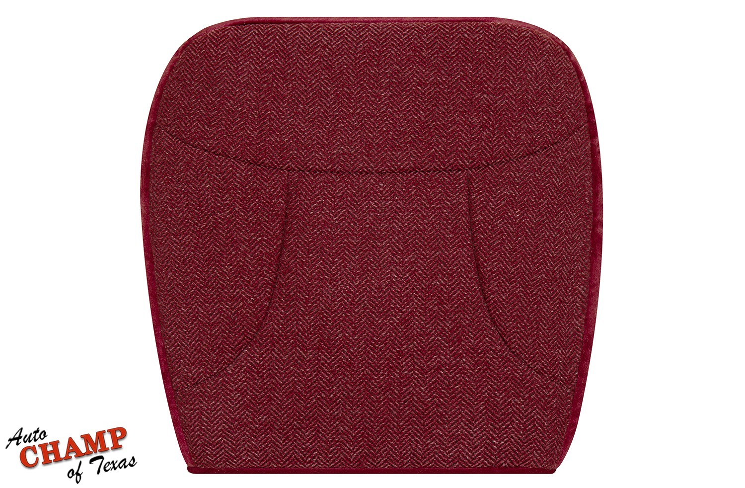 1992-1993 Ford Bronco XLT -Driver Side Bottom Cloth Seat Cover Red 50/50