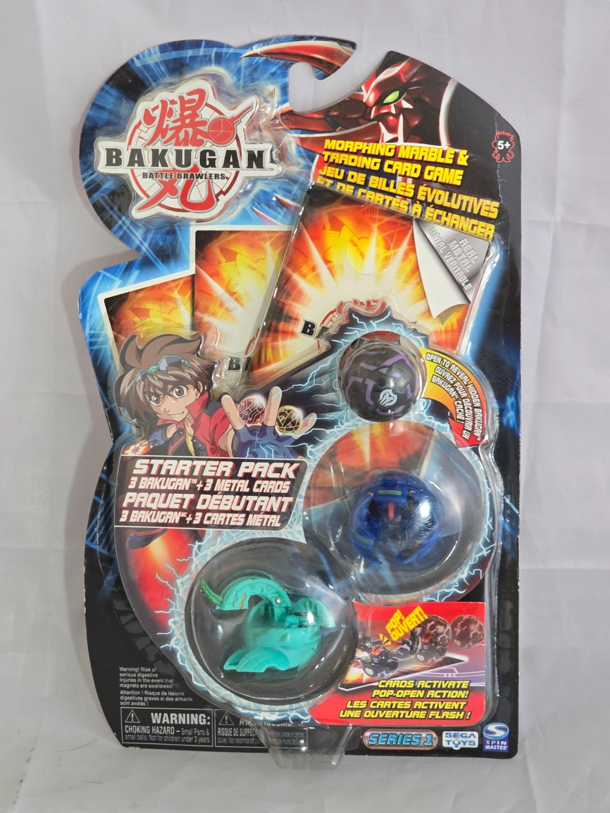 Bakugan Battle Brawlers Series 1 Starter Pack 2007 Saurus Laserman Dragonoid