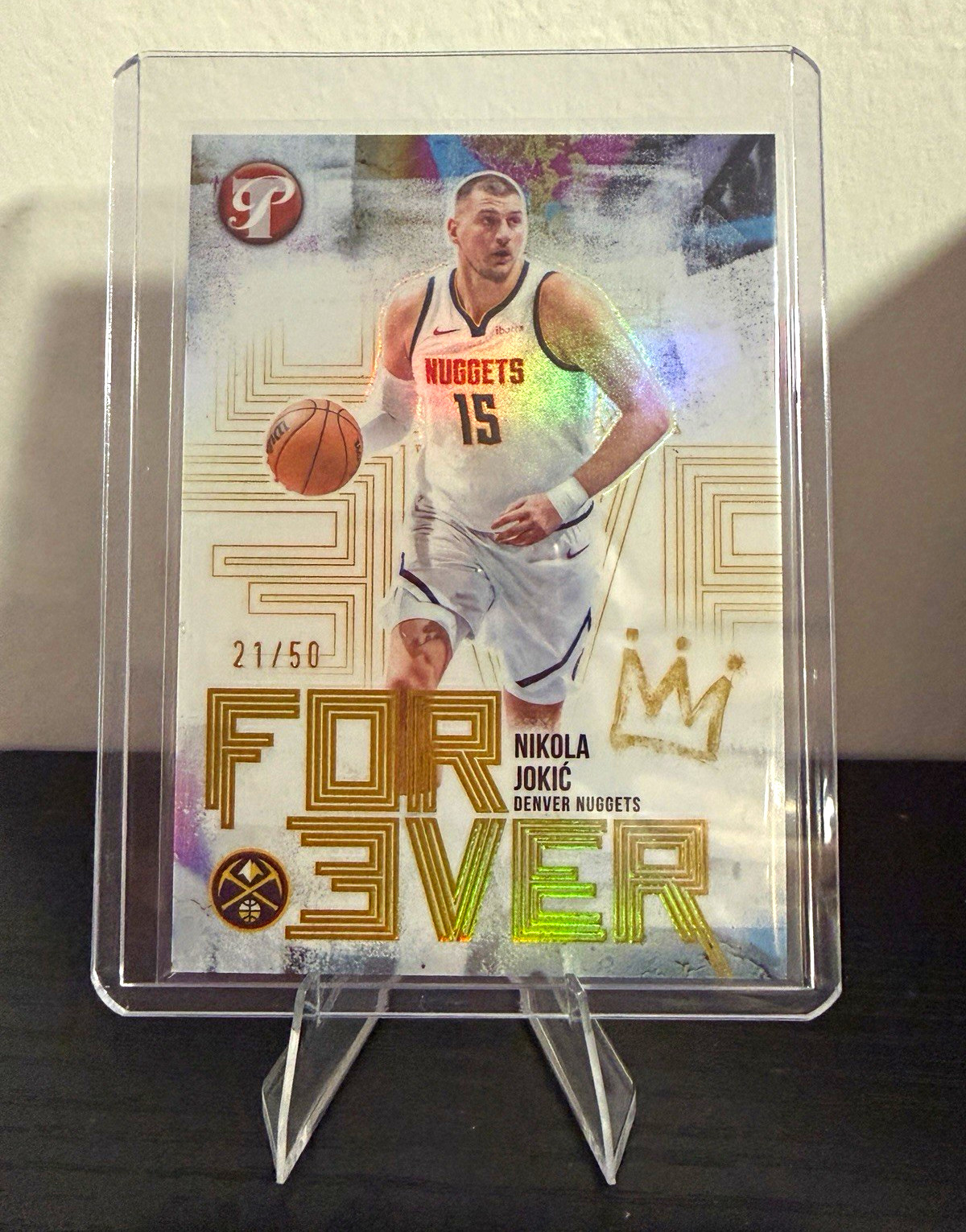 Topps Pristine 2026 Nikola Jokić Forever FE-5 Denver Nuggets Gold /50
