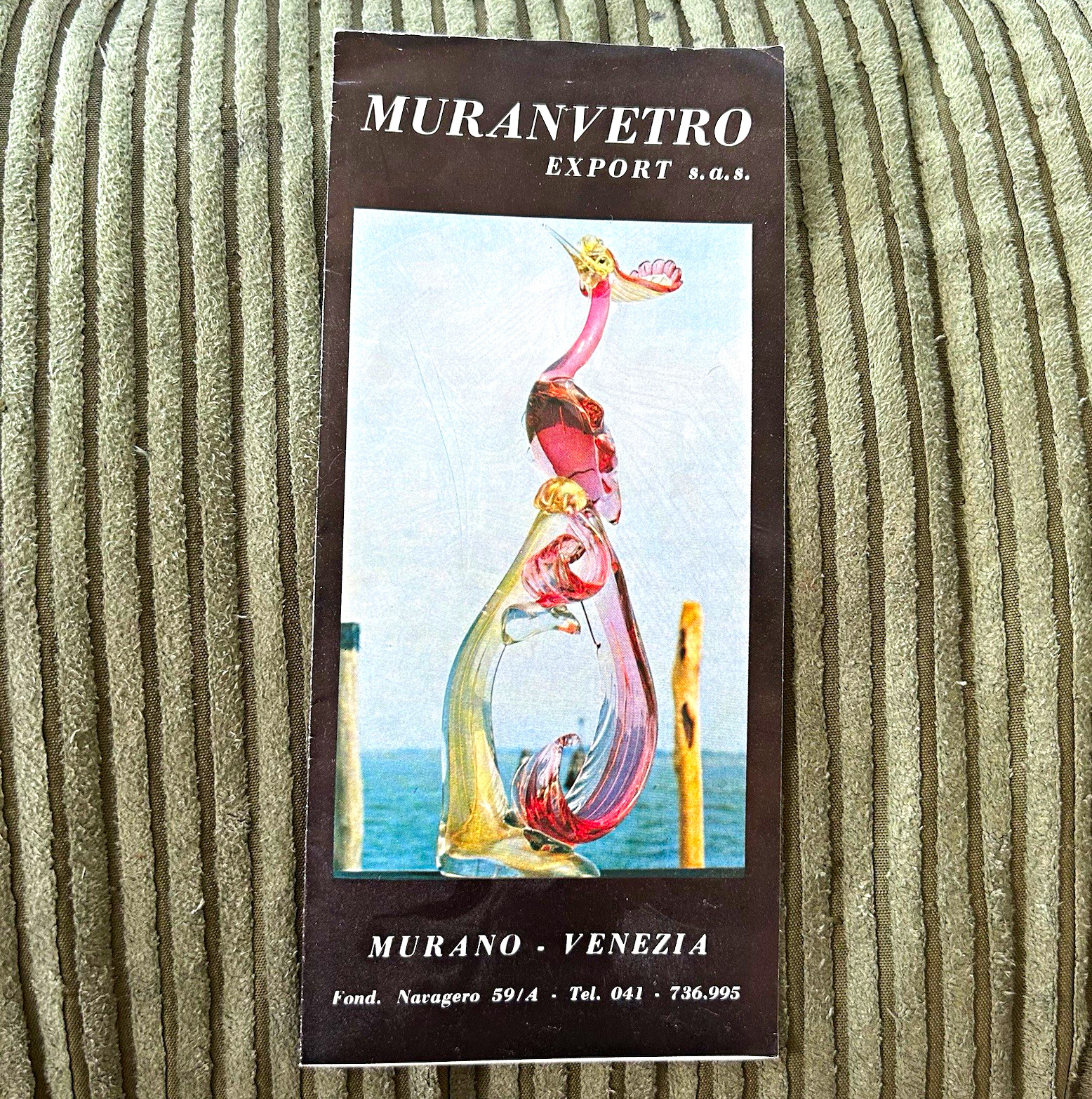 MURANVETRO EXPORT Murano Venezia Illustrated Brochure Map Glassmaking 3 Lang