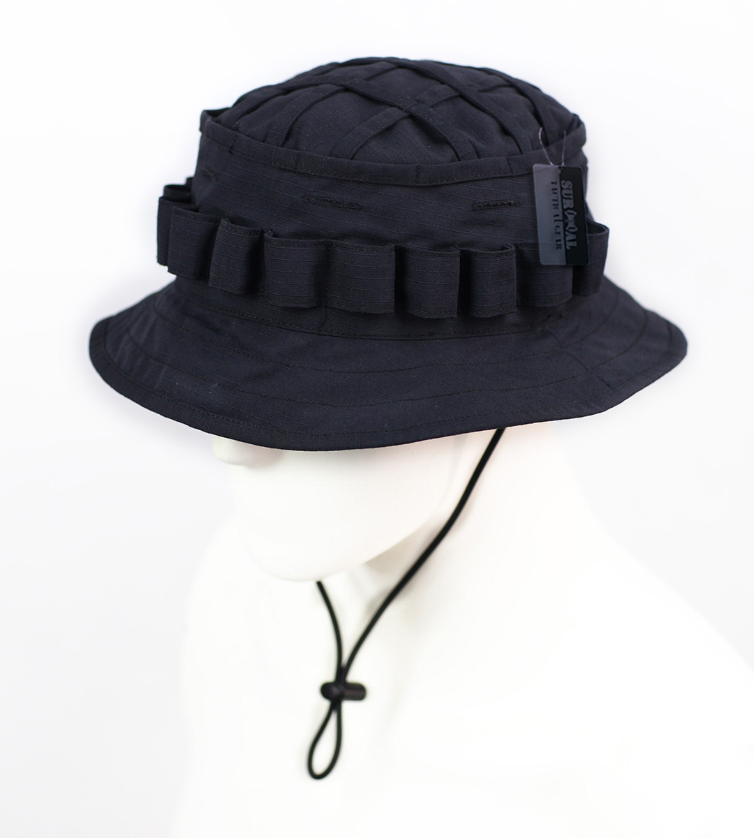 Tactical Boonie Hat with Inner Pocket Sniper Hunter Ghillie Hats Sun Bucket hat