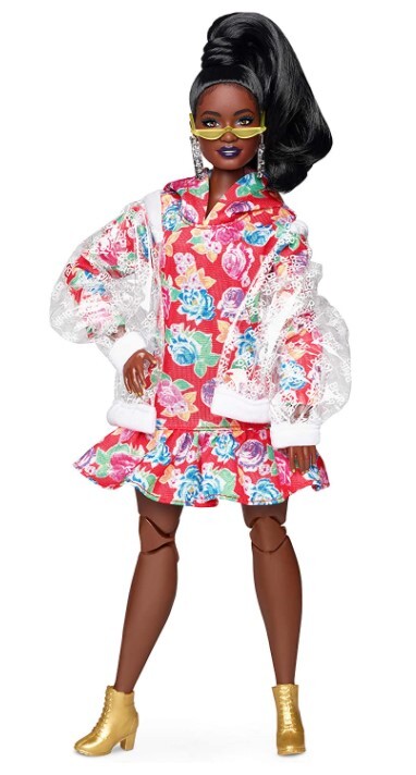 Barbie BMR1959 Retro Doll - Vinyl Jacket & Hoodie Dress -New in Collectable Box