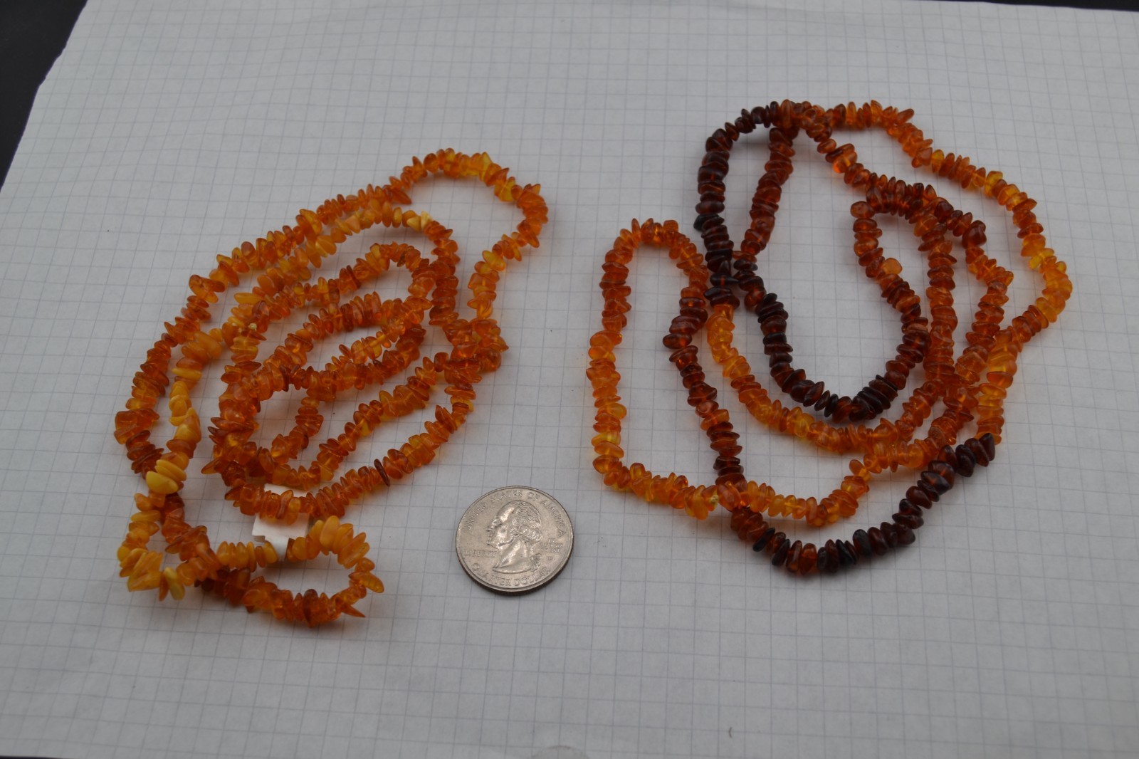 Amber bead chip necklace/strand 36\ Amber bead chip necklace/strand 36\