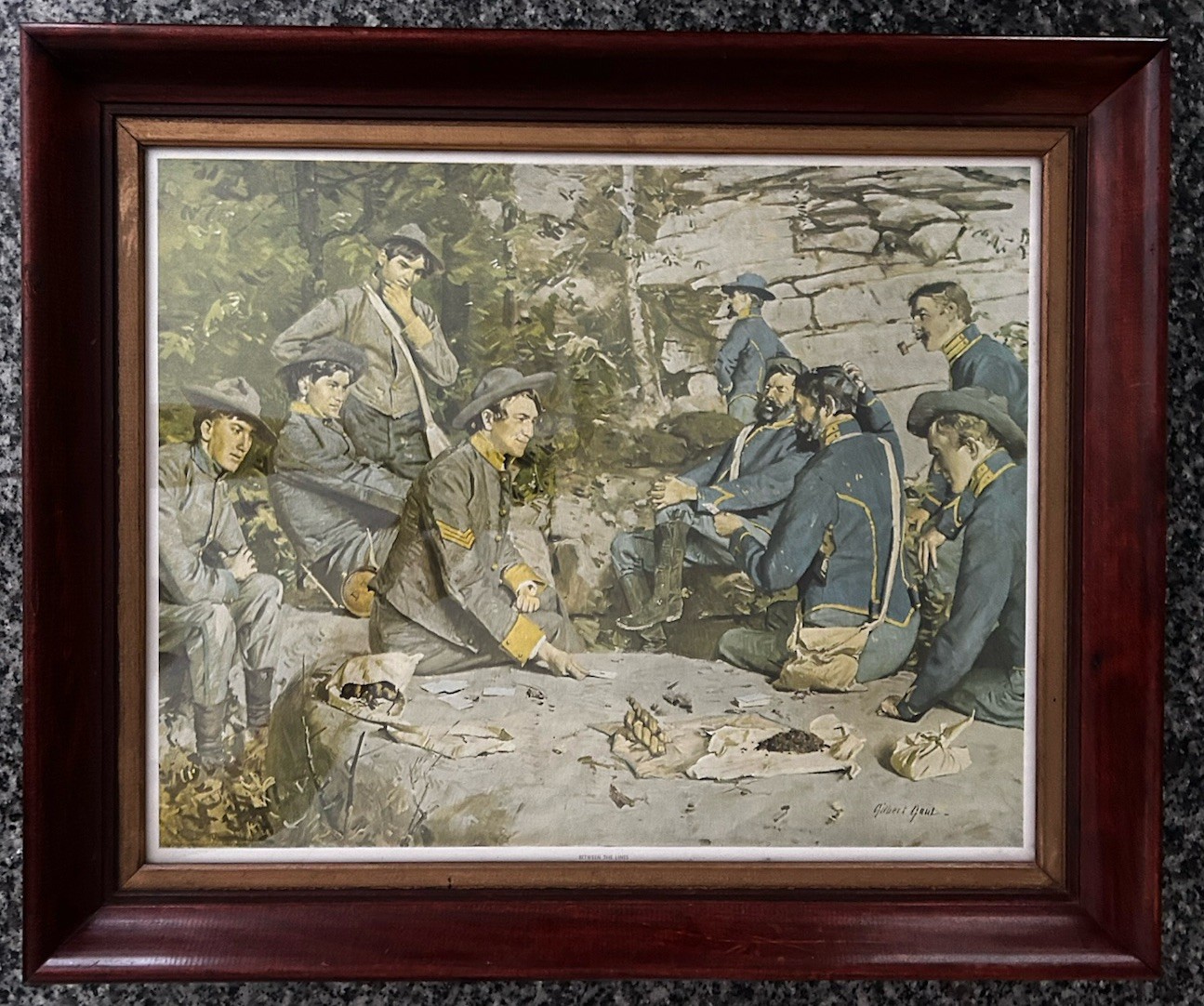 Vintage Gilbert Gaul Civil War Art Print \