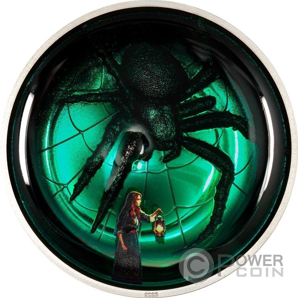 ARACHNOPHOBIA Phobias Spider 2 Oz Silver Coin 10$ Cook Islands 2025 ARACHNOPHOBIA Phobias Spider 2 Oz Silver Coin 10$ Cook Islands 2025