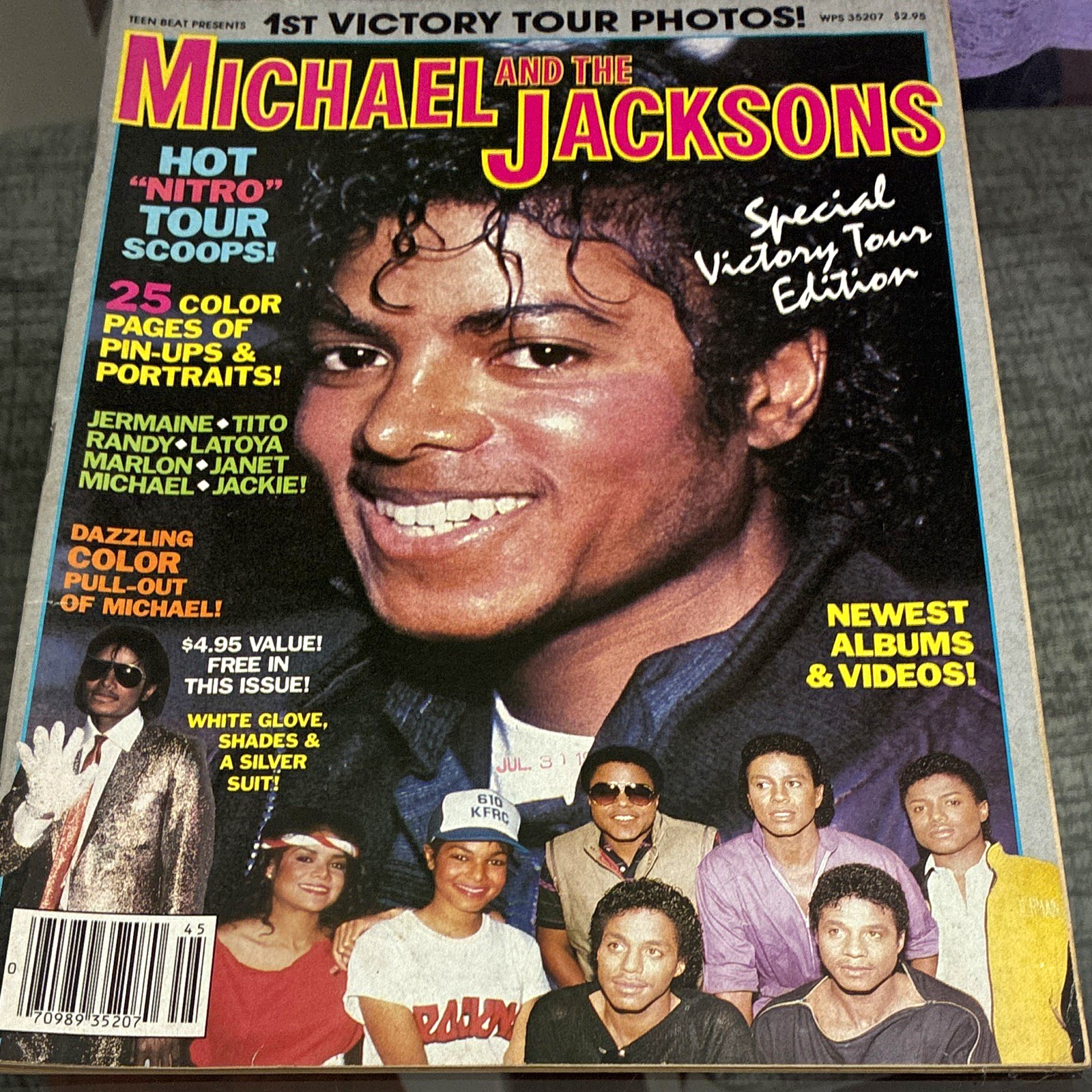 Teen Beat Michael and the Jacksons July 1984 Issue 45 Special Victory Tour Ed