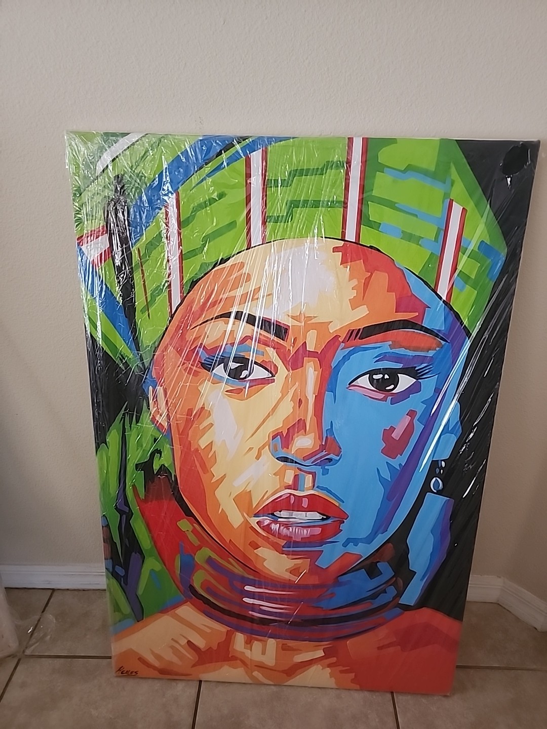 Moods Of A Woman Original Oil Painting On Canvas Signed By Artist  H 47× W 32