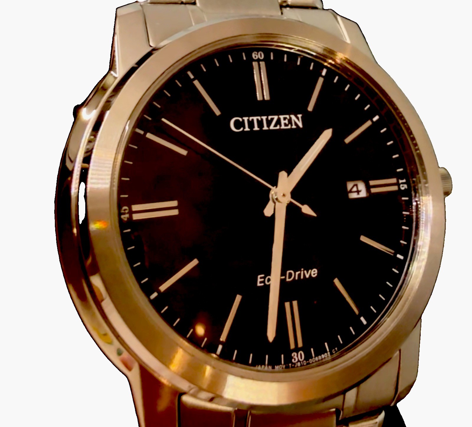 Brand New Citizen Eco-Drive Men's AW1218-56E Black Dial 41mm SS Bracelet Date