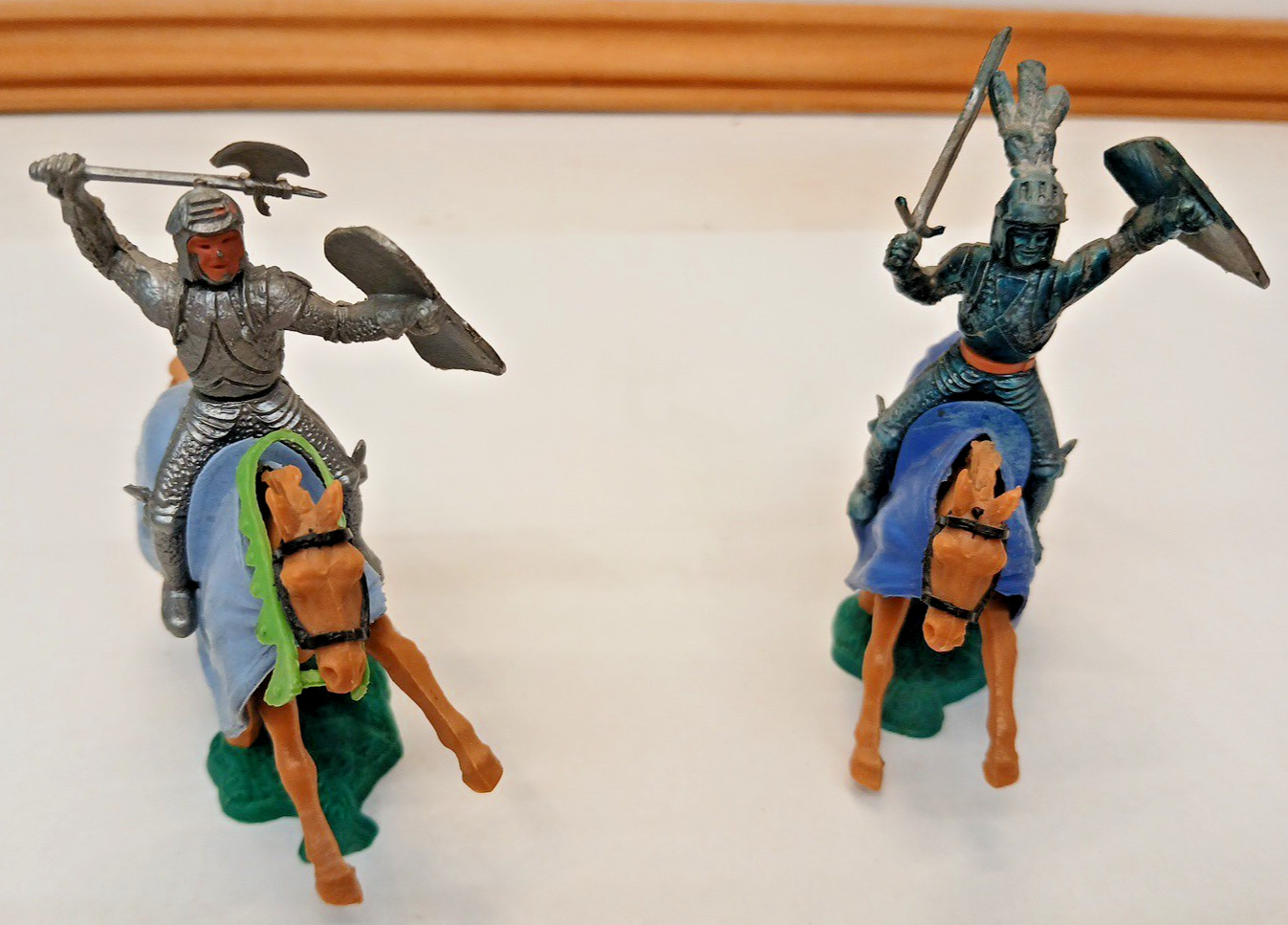 2 Vintage Timpo Mounted Knights Made in England