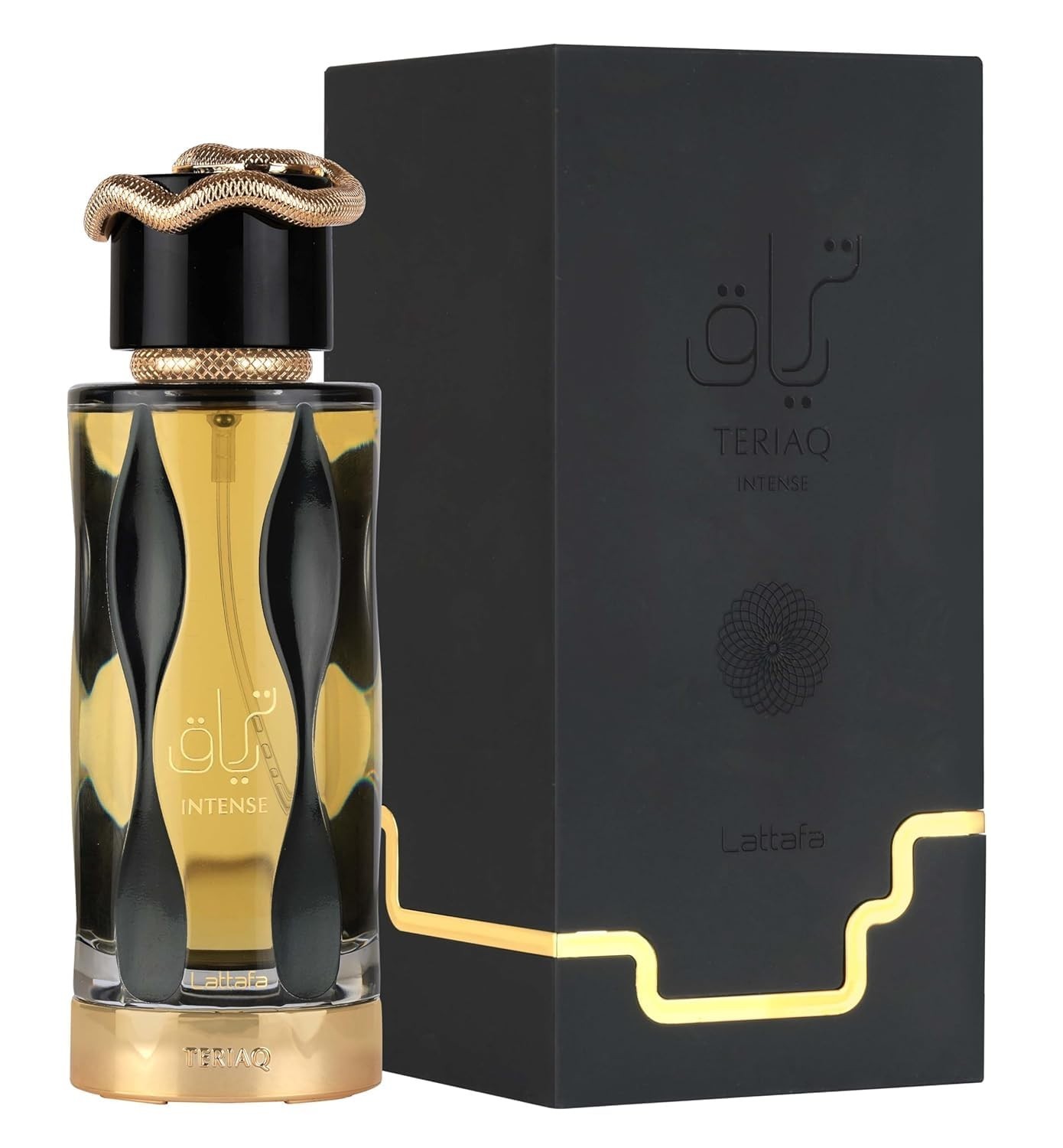 Lattafa Teriaq Intense for Unisex Eau de Parfum Spray, 3.4 Ounce / 100 ml Lattafa Teriaq Intense for Unisex Eau de Parfum Spray, 3.4 Ounce / 100 ml