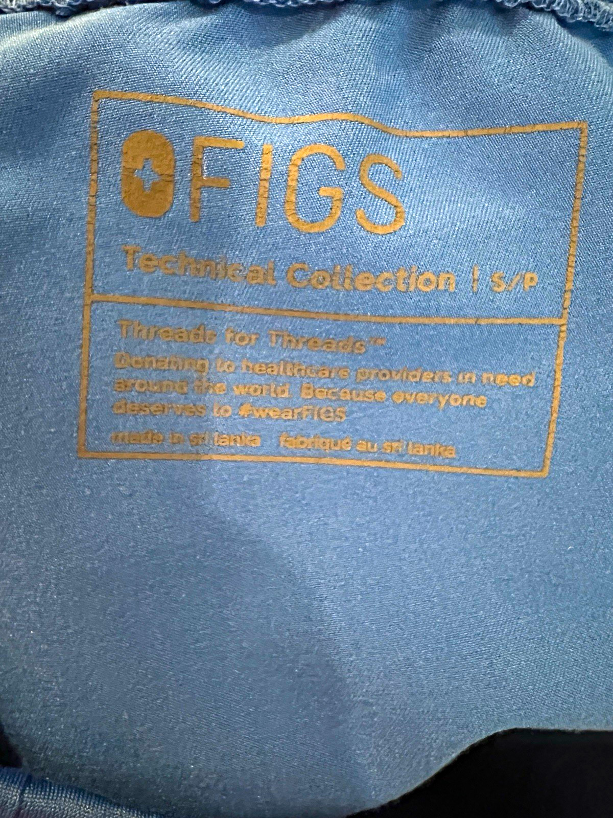 FIGS Technical Collection Blue Scrub Jogger Pants Drawstring Waist S/P FIGS Technical Collection Blue Scrub Jogger Pants Drawstring Waist S/P