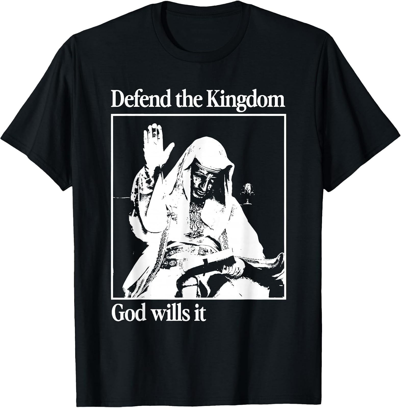 Leper King Warrior T-Shirt Featuring King Baldwin IV Design