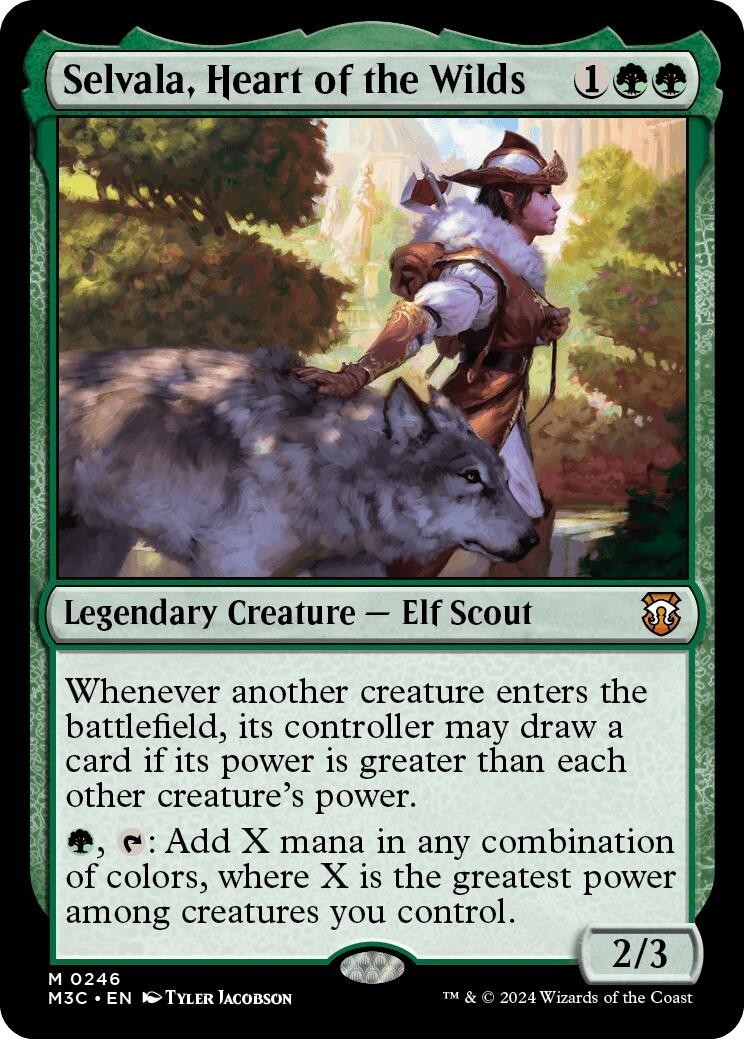 MTG M3C M Selvala, Heart of the Wilds #246 NM